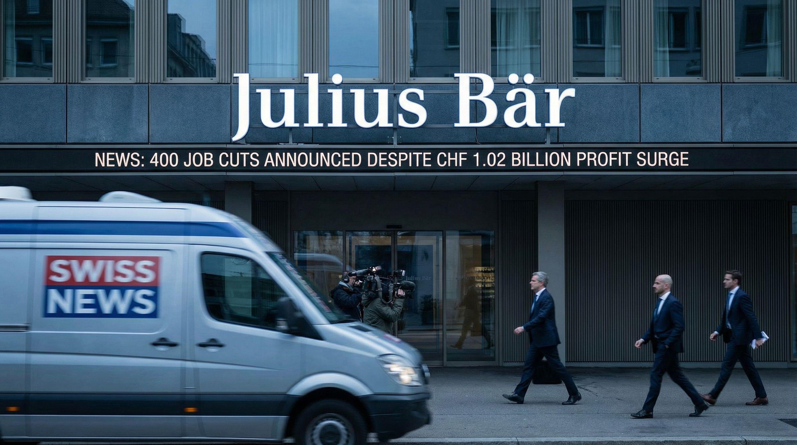 Swiss Private Bank Julius Bär Announces 400 Job Cuts Despite Profit Surge