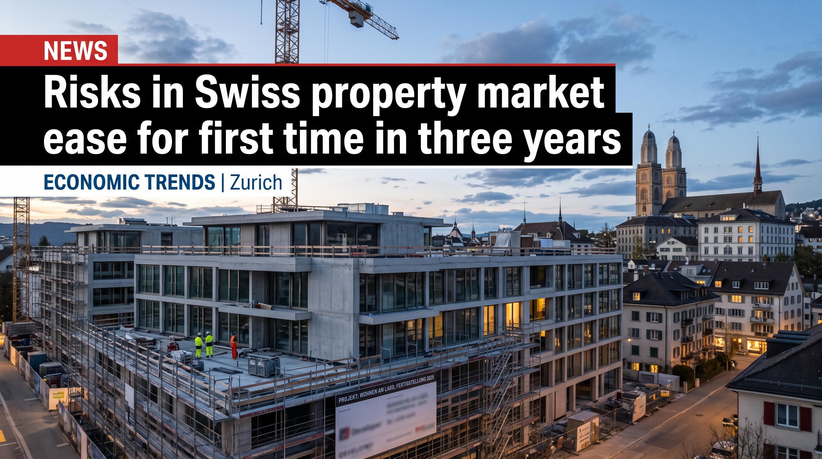 Risks in Swiss property market ease for first time in three years