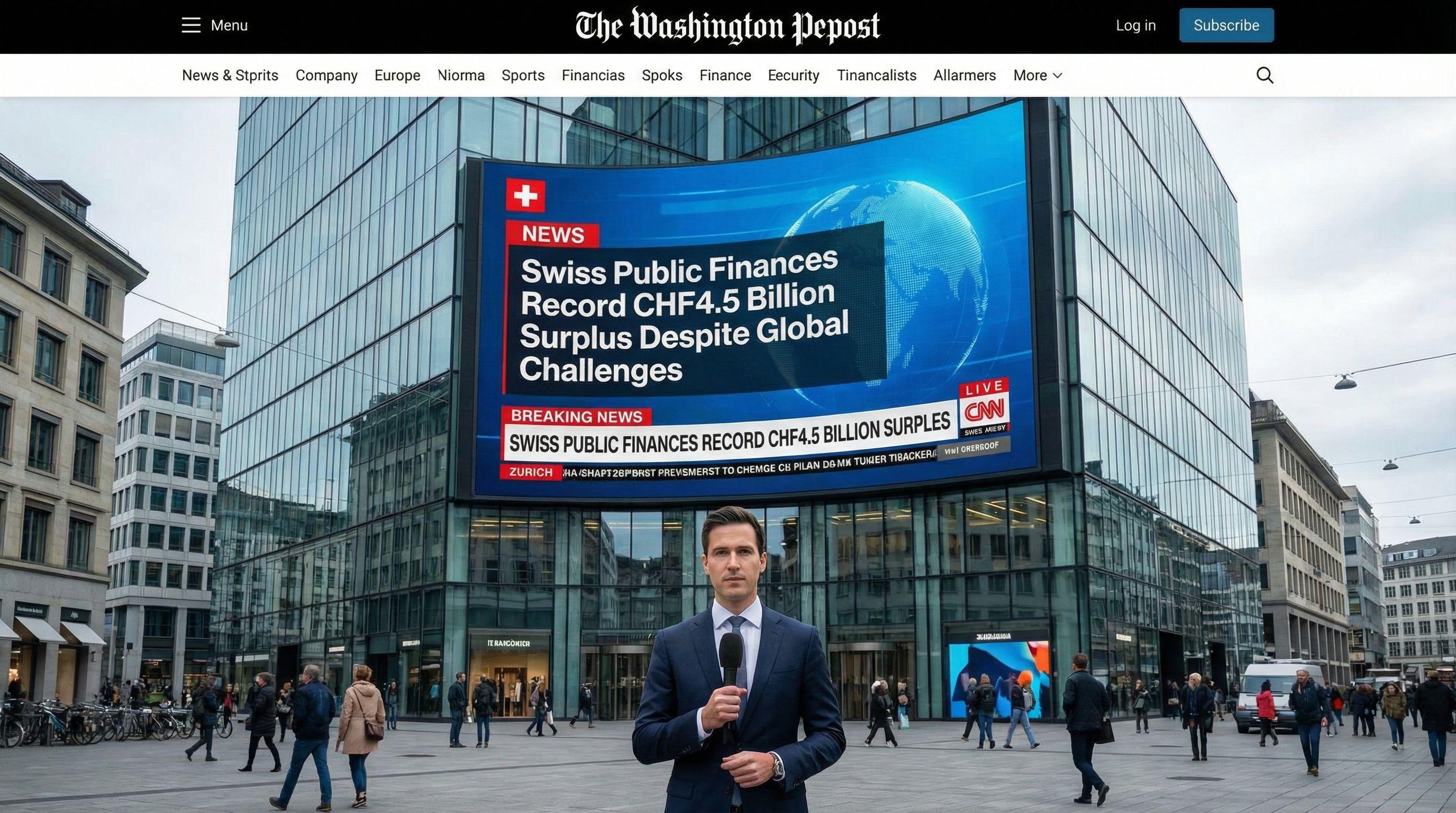 Swiss Public Finances Record CHF4.5 Billion Surplus Despite Global Challenges