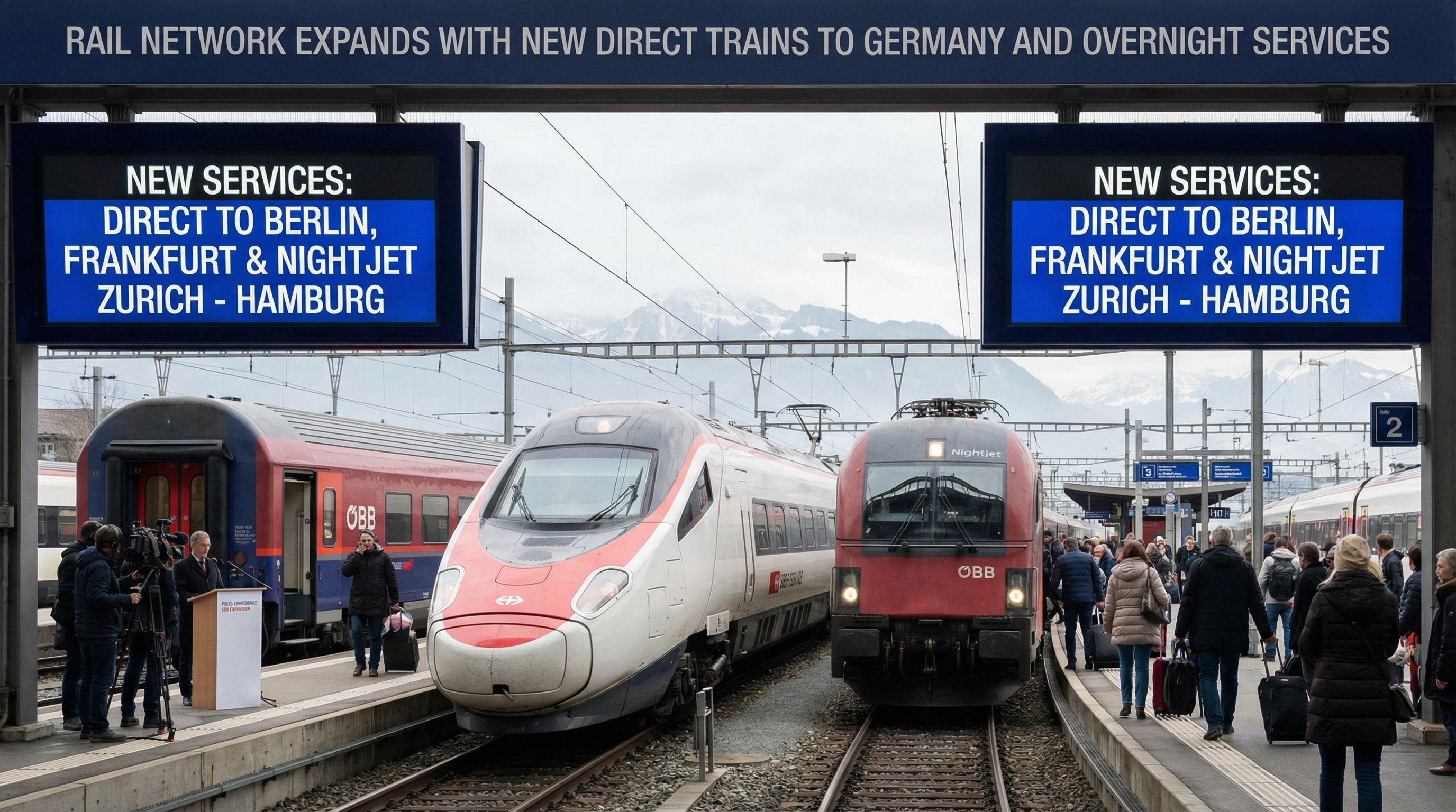 Rail Network Expands with New Direct Trains to Germany and Overnight Services