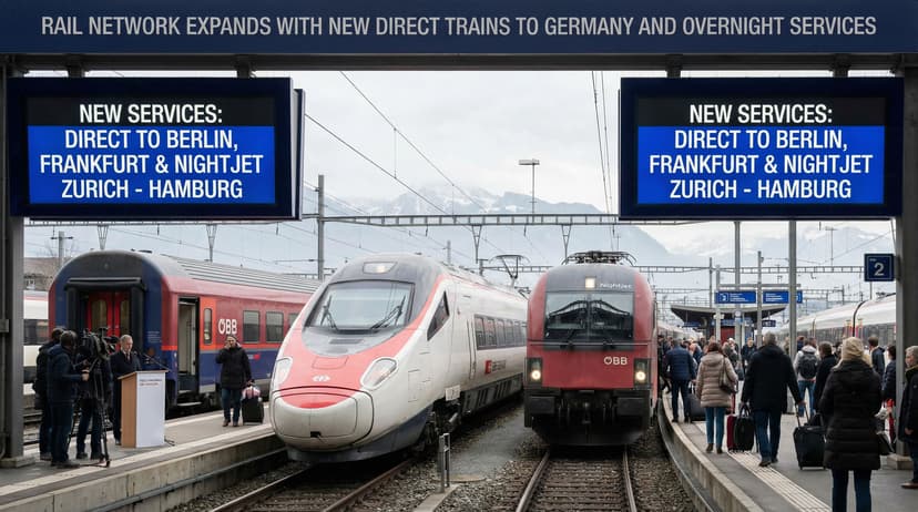 Rail Network Expands with New Direct Trains to Germany and Overnight Services