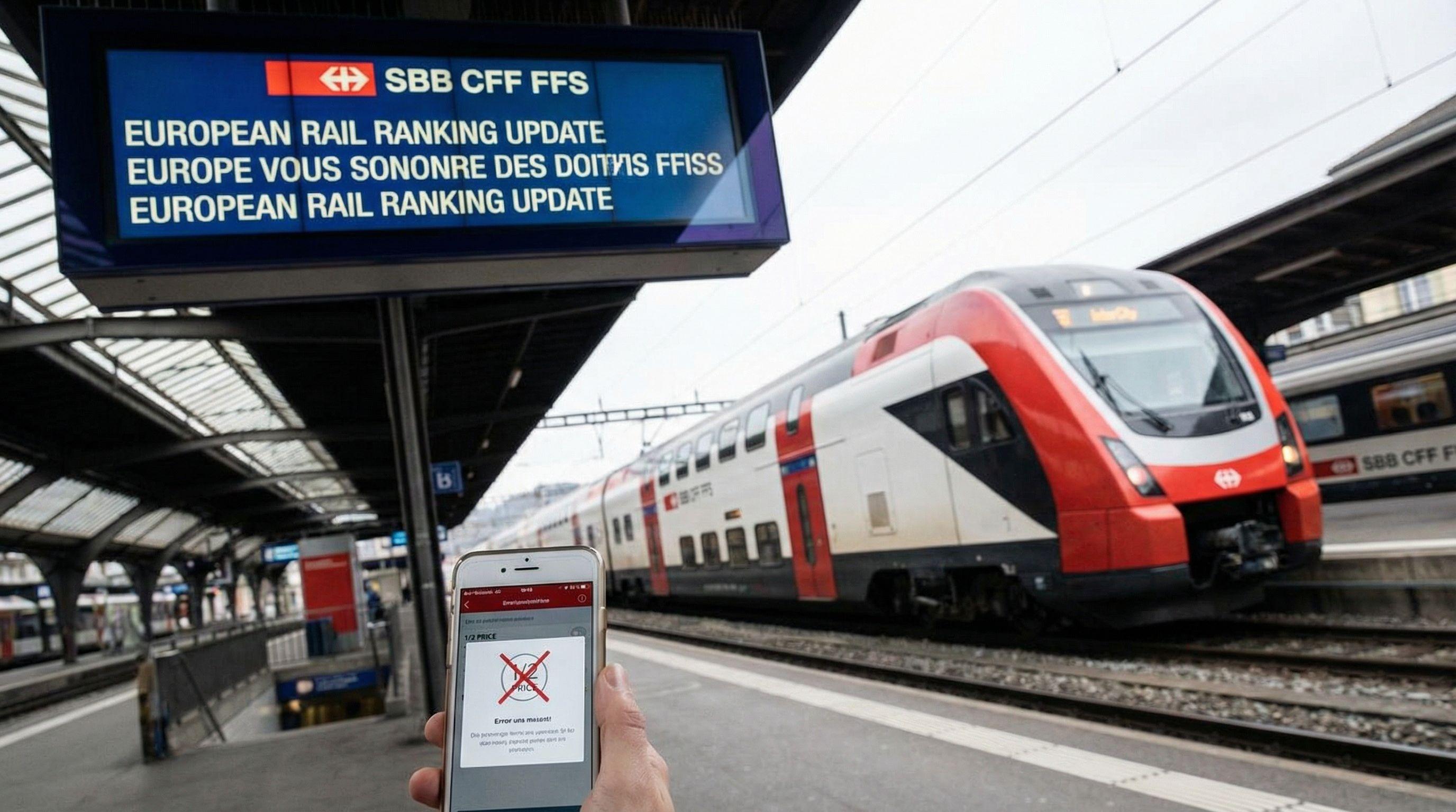 Swiss Rail Ranking Plummets After Pricing Display Error