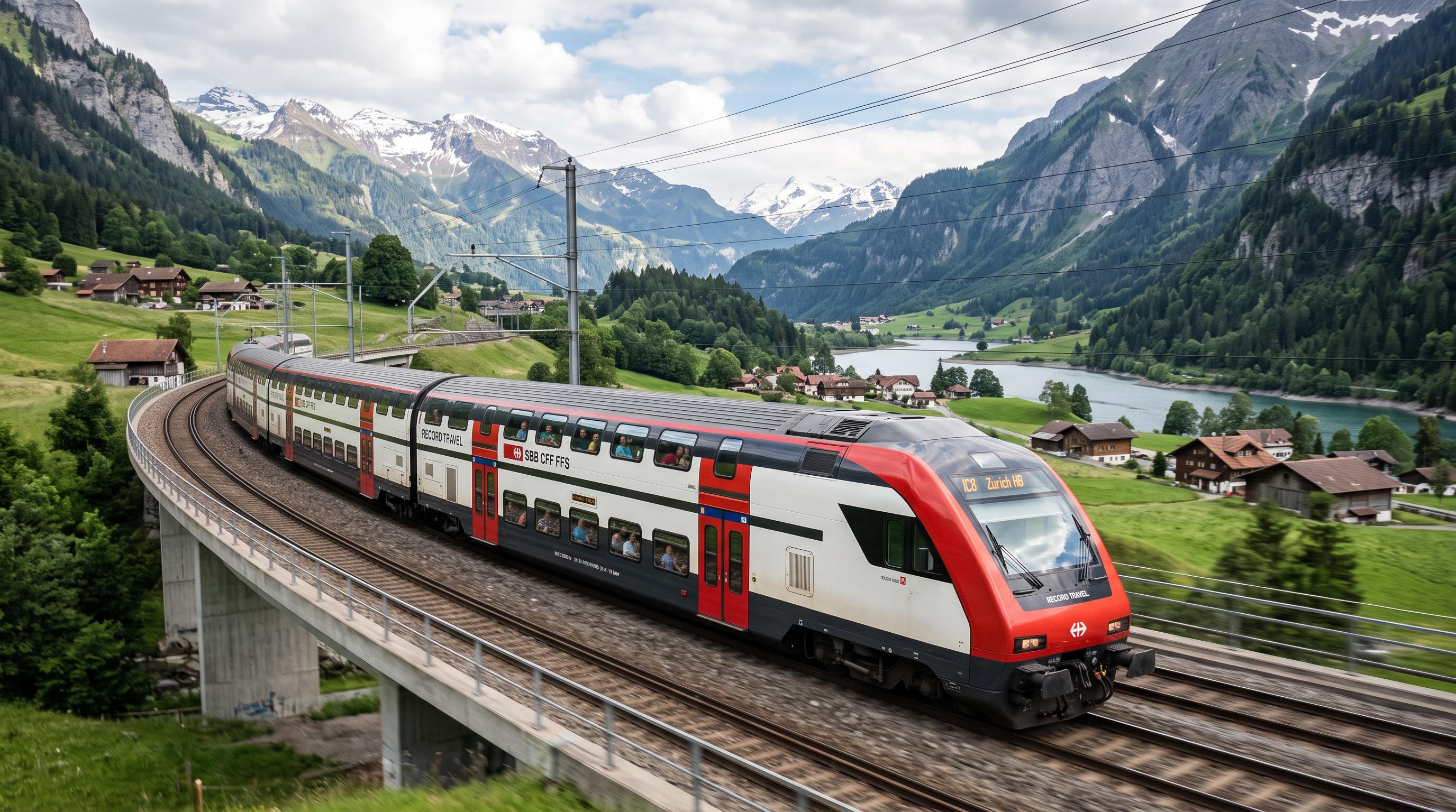 Swiss rail travel hits a third consecutive record