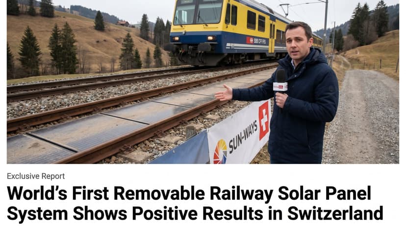 World's First Removable Railway Solar Panel System Shows Positive Results in Switzerland