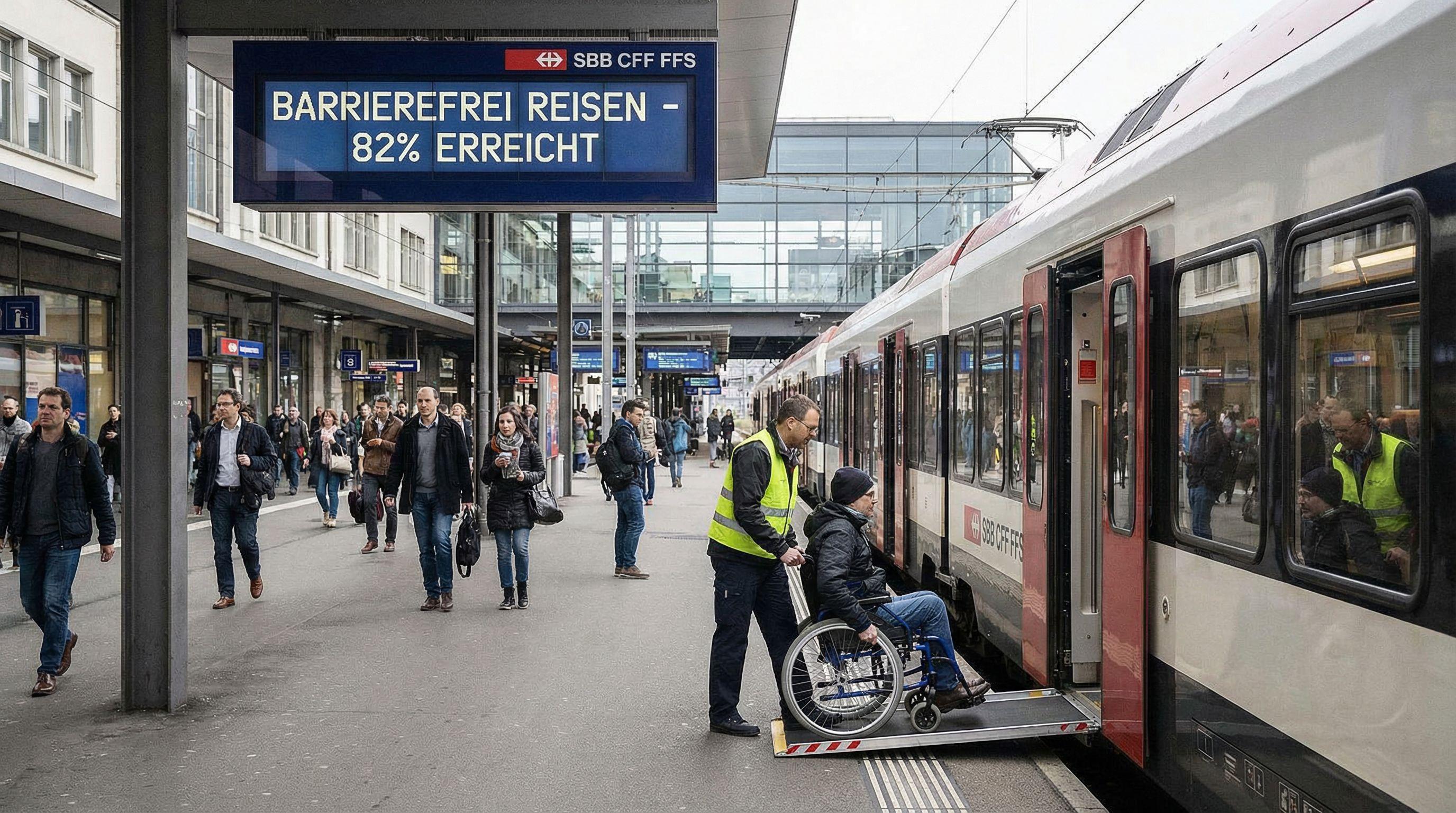 Swiss Railways Achieves 82% Station Accessibility for Reduced Mobility