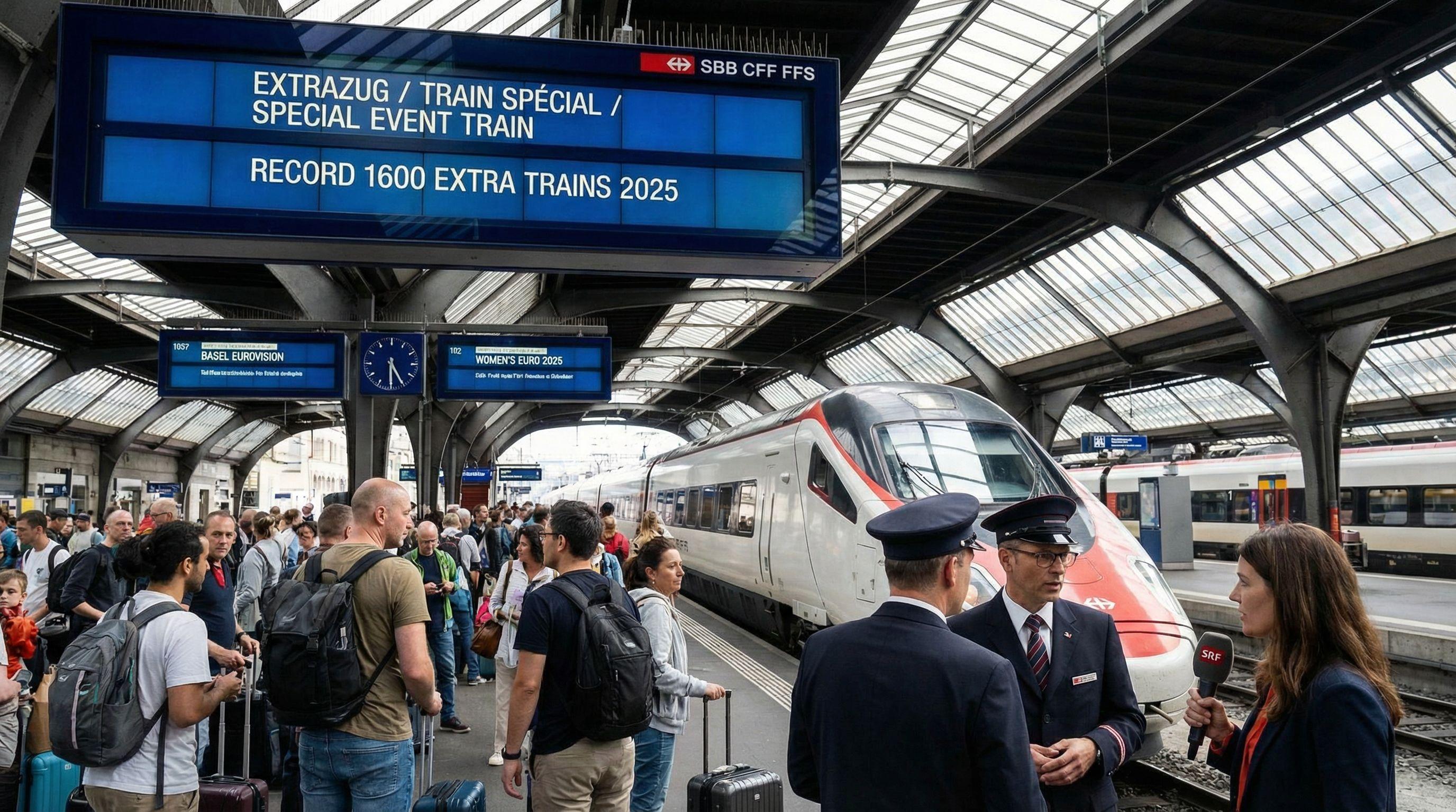 Swiss Railways Announces Record 1,600 Extra Event Trains for 2025