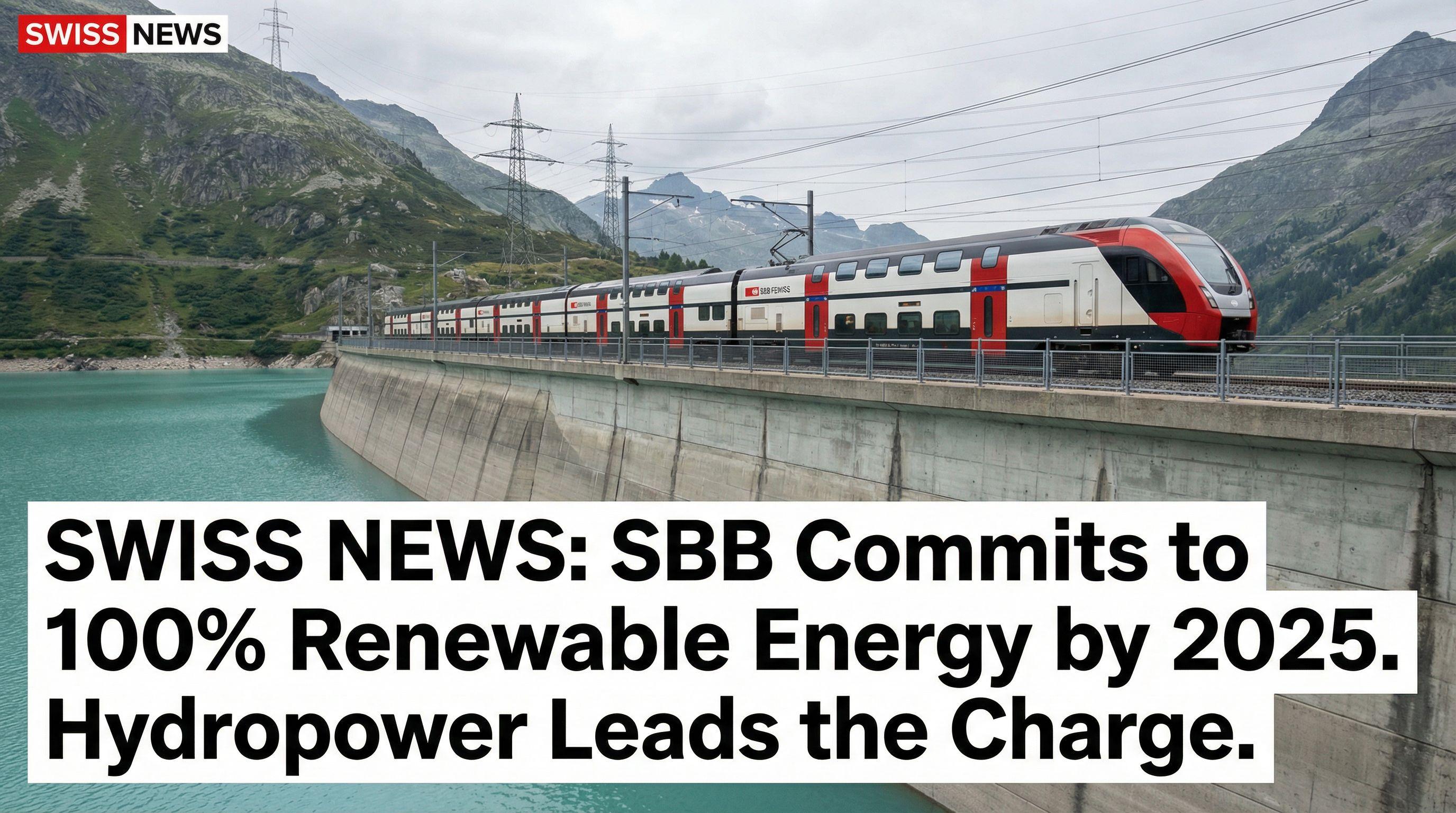 Swiss Railways Commits to 100% Renewable Energy by 2025