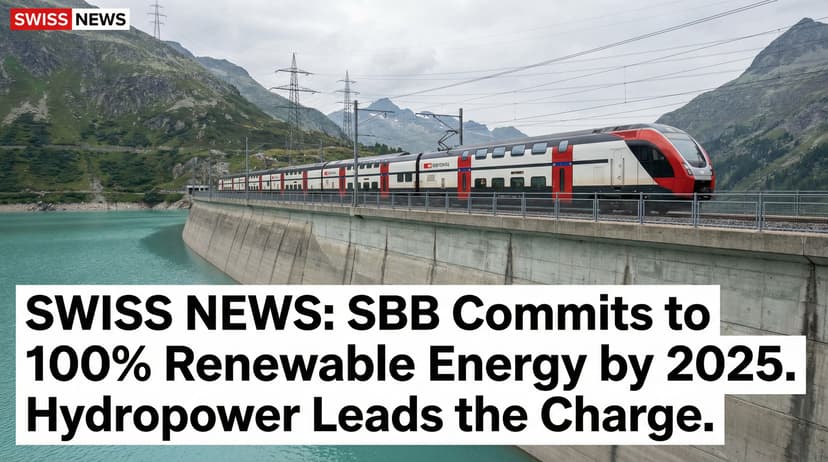 Swiss Railways Commits to 100% Renewable Energy by 2025
