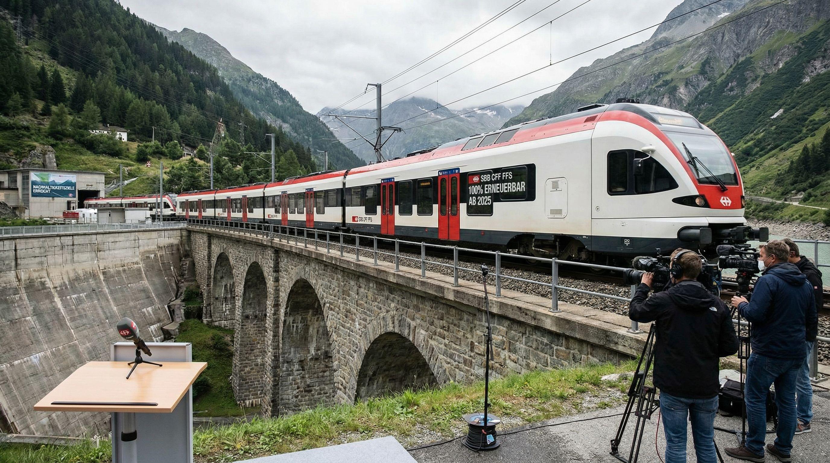 Swiss railways commits to 100% renewable power from 2025