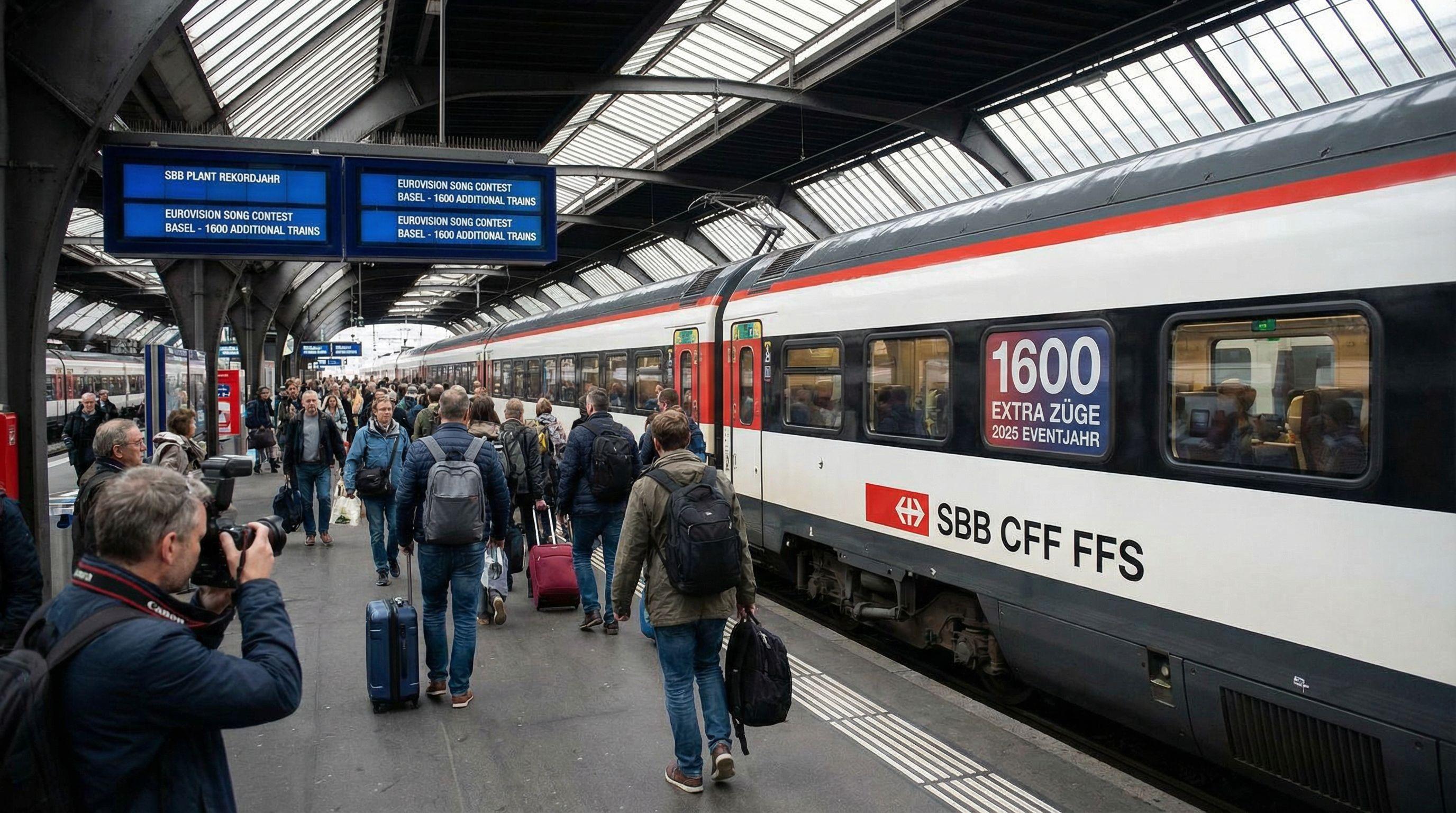 Swiss Railways Gears Up for Record Event Year with 1,600 Extra Trains