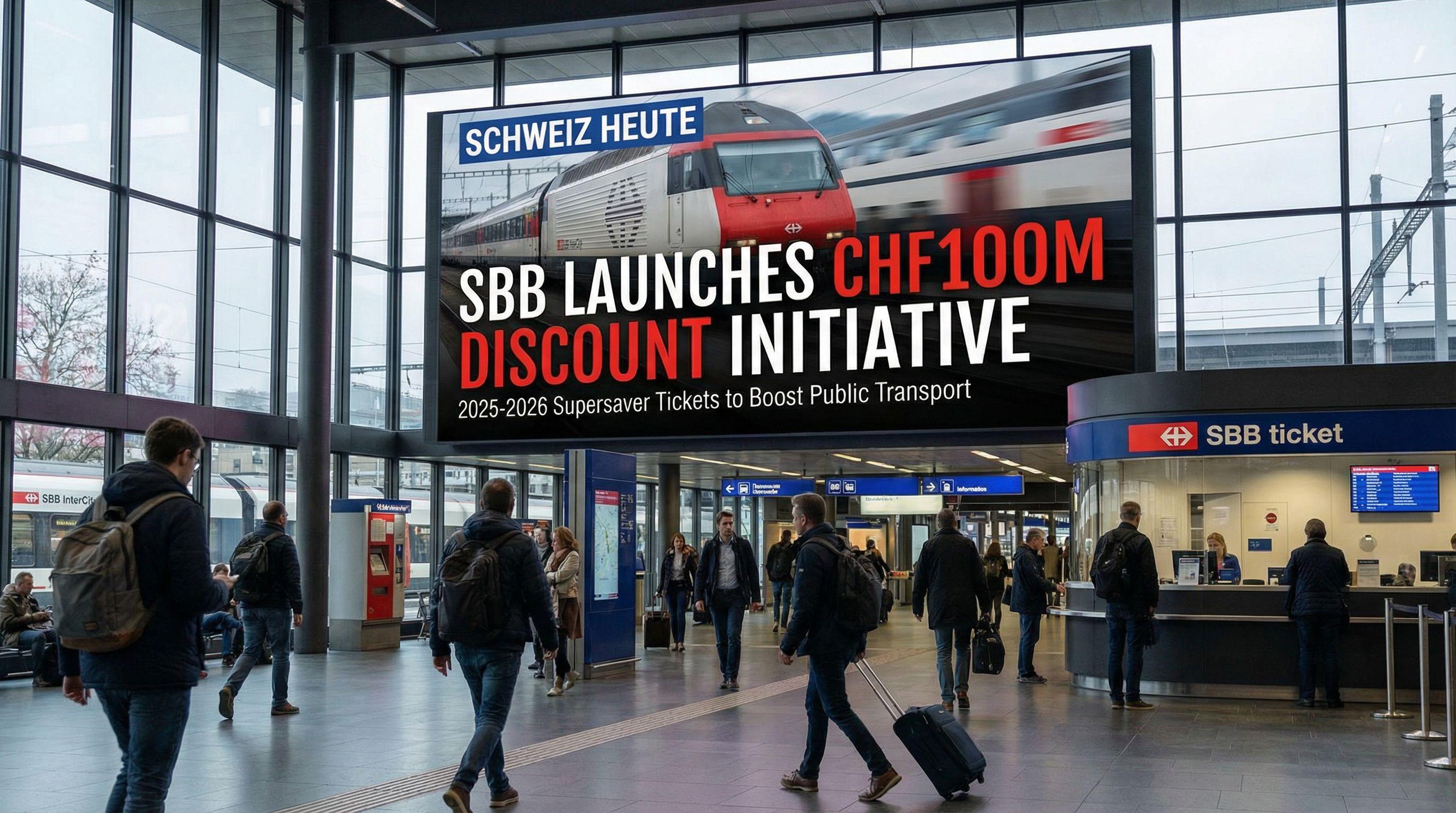 Swiss Railways Launches CHF100M Discount Initiative