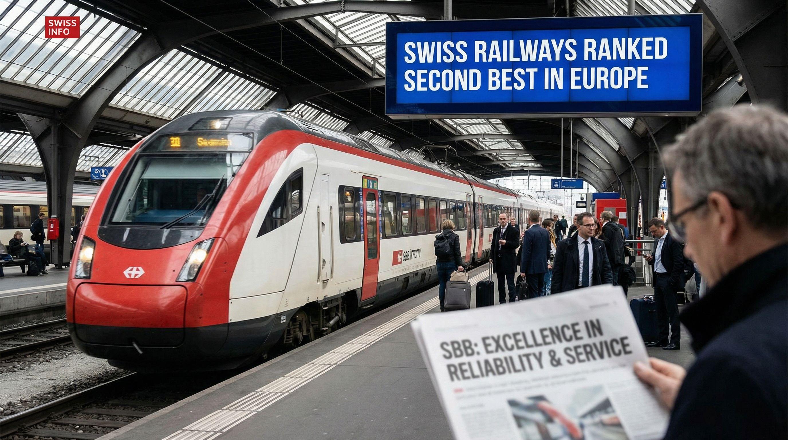 Swiss Railways Ranked Second Best in Europe
