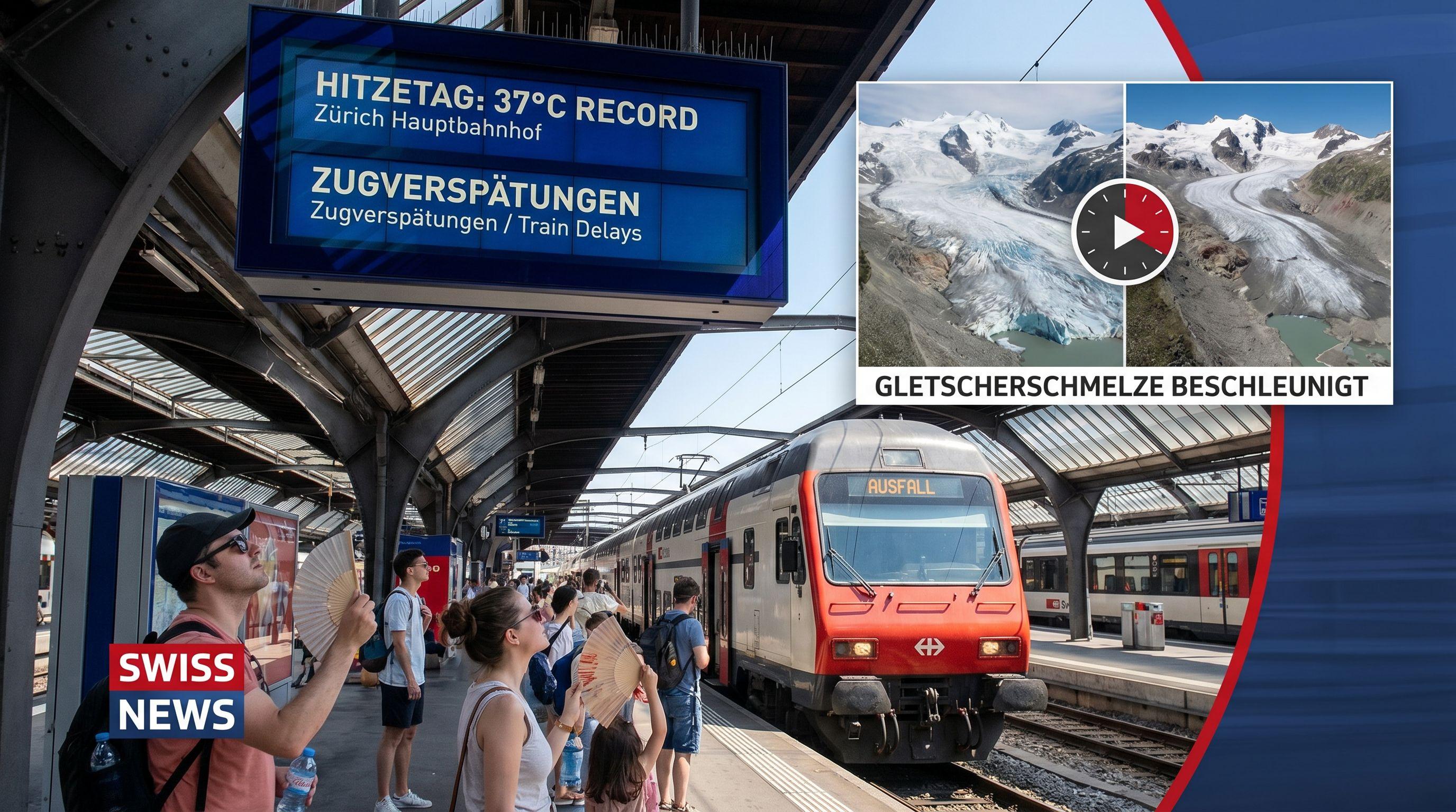 Record-Breaking Heatwave Disrupts Swiss Travel and Accelerates Glacier Melt