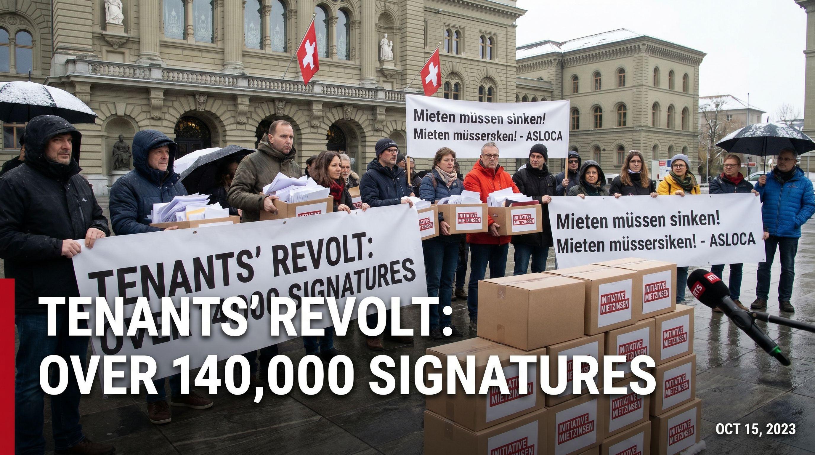 Tenants' Revolt: Over 140,000 Signatures Submitted for Swiss Rent Control Initiative