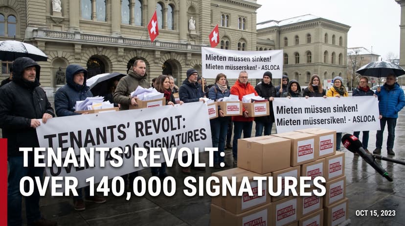 Tenants' Revolt: Over 140,000 Signatures Submitted for Swiss Rent Control Initiative