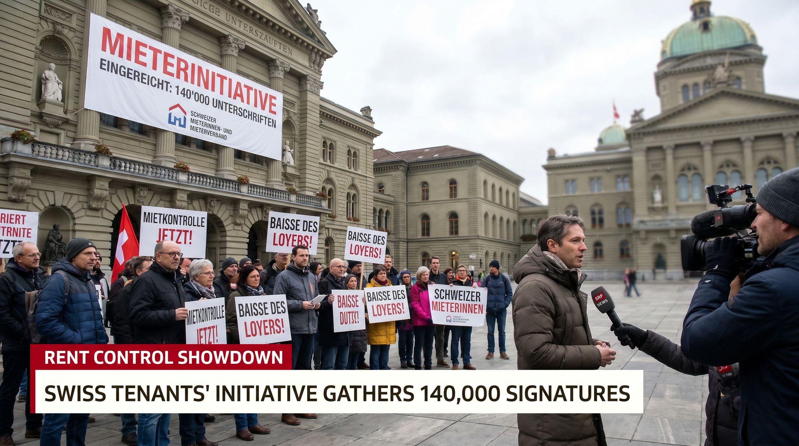 Rent Control Showdown Looms as Swiss Tenants' Initiative Gathers 140,000 Signatures