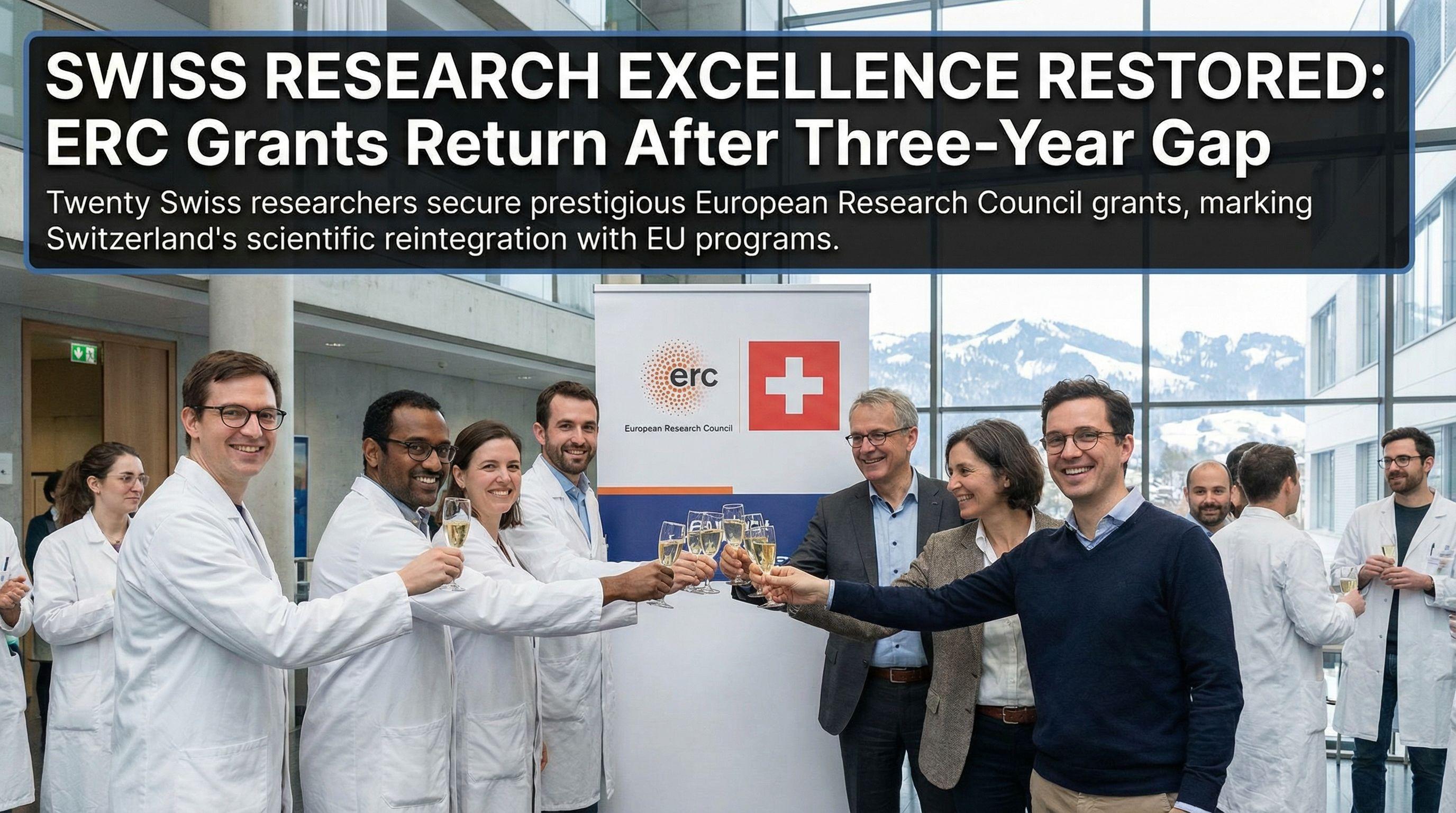 Swiss Research Excellence Restored: ERC Grants Return After Three-Year Gap