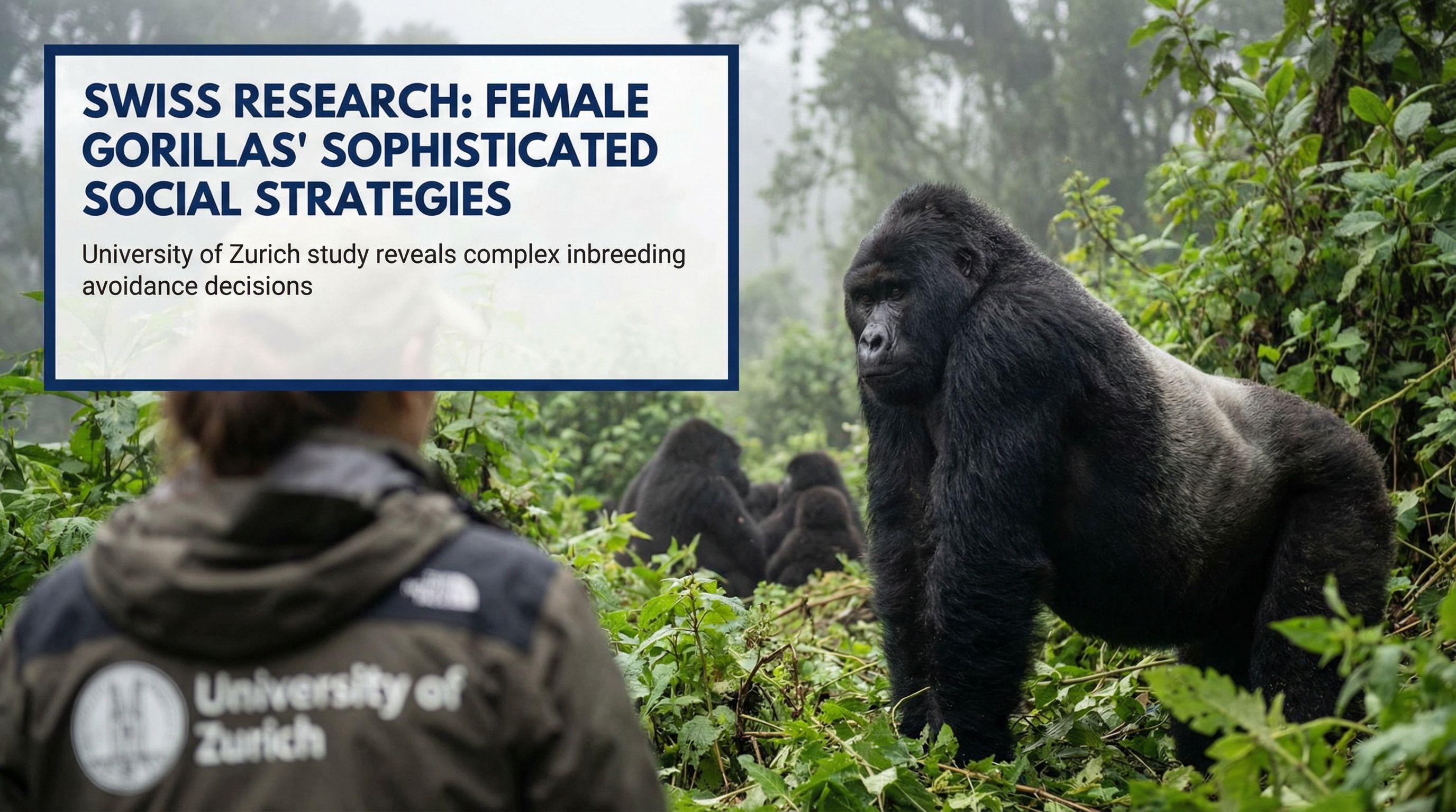 Swiss research reveals female gorillas' sophisticated social strategies