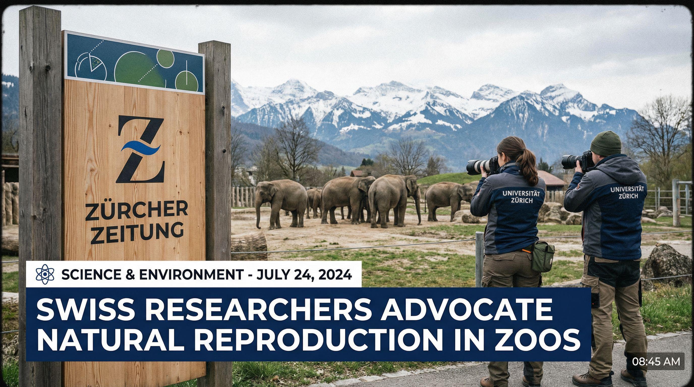 Swiss Researchers Advocate Natural Reproduction in Zoos