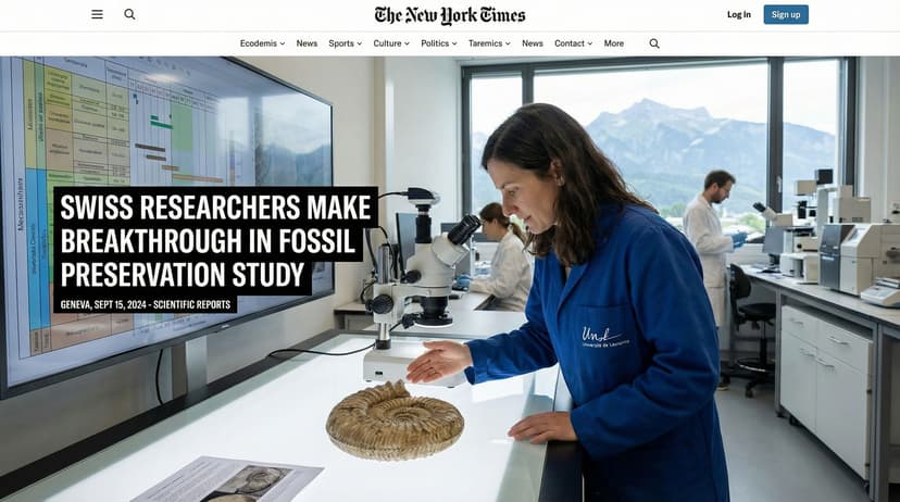 Swiss Researchers Make Breakthrough in Fossil Preservation Study