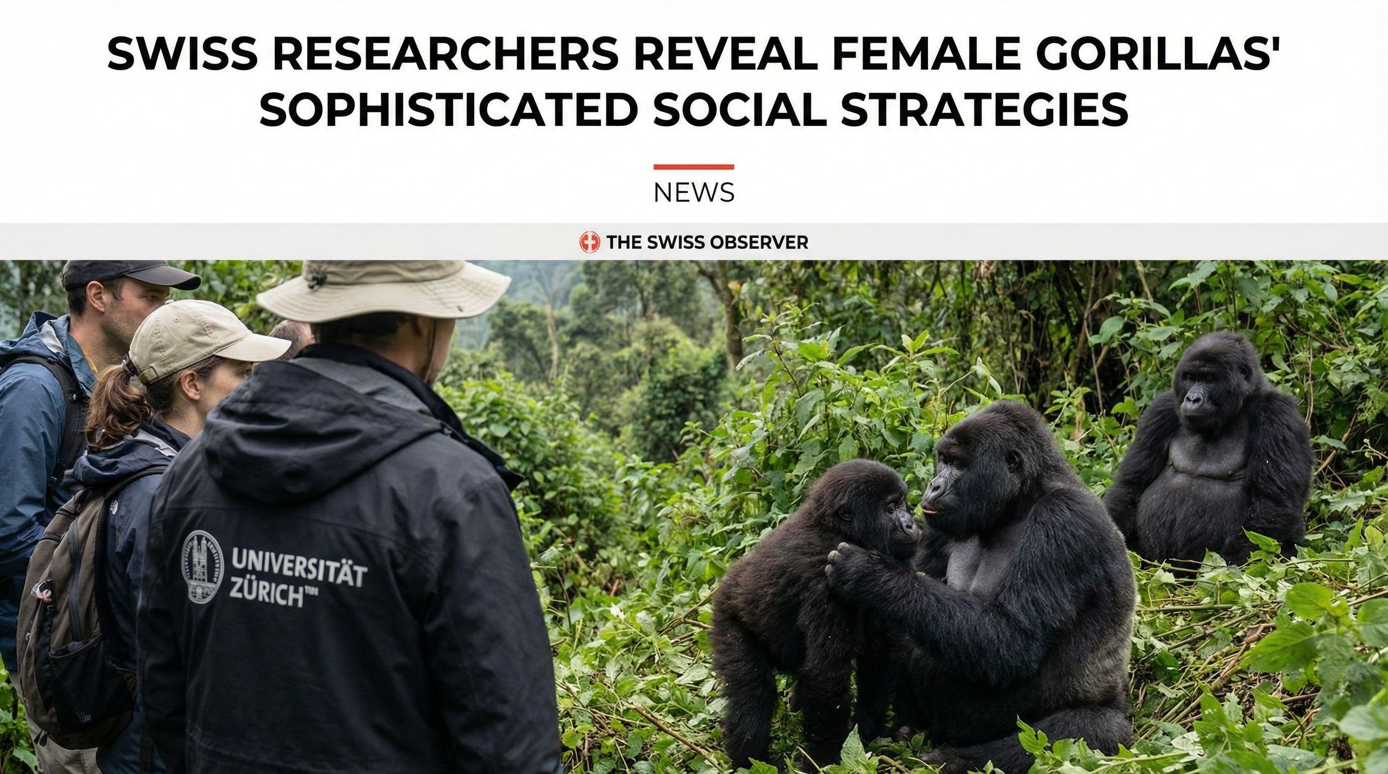 Swiss researchers reveal female gorillas' sophisticated social strategies