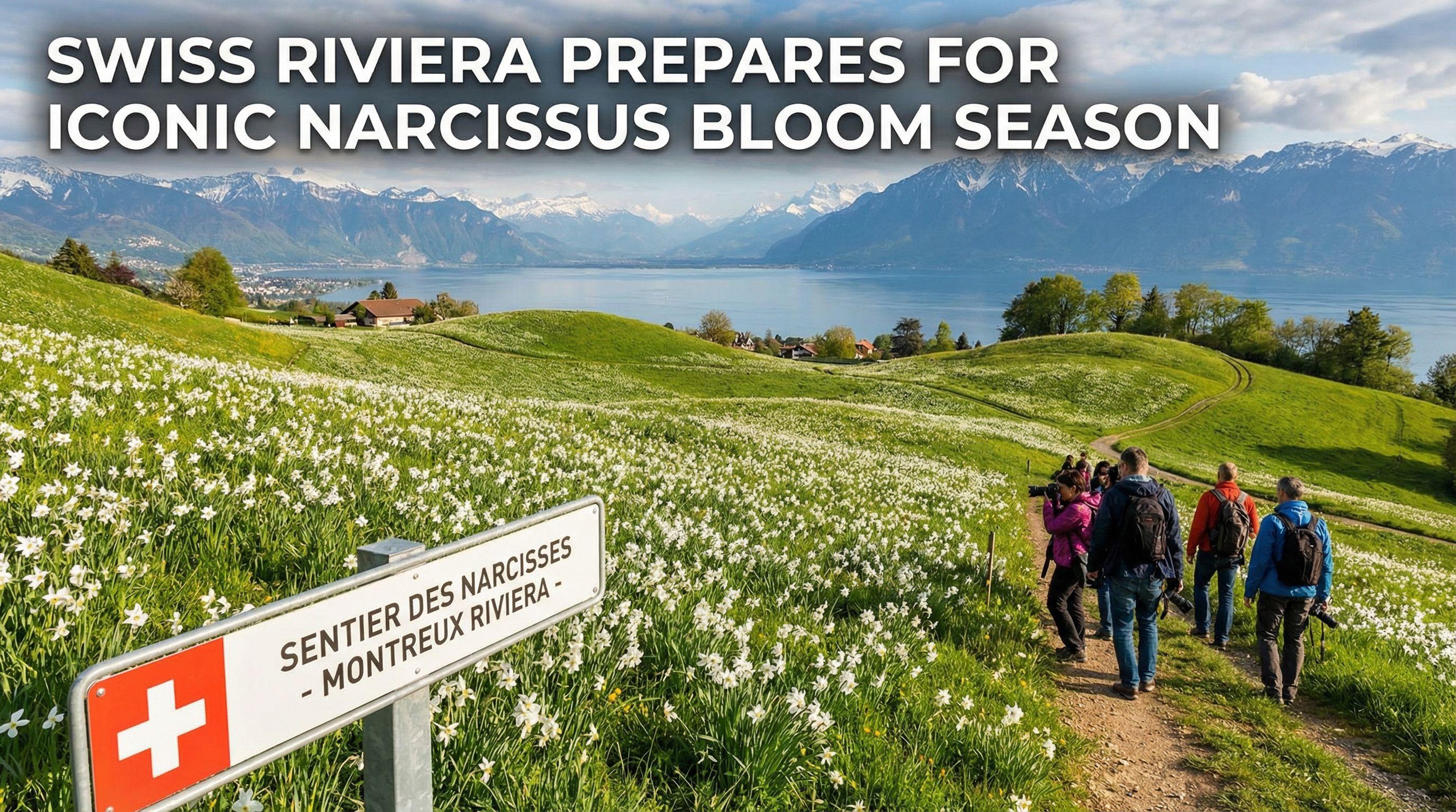 Swiss Riviera prepares for iconic narcissus bloom season