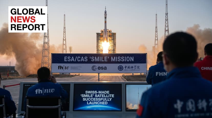 Swiss-Made Satellite 'Smile' Successfully Launched to Study Space Weather