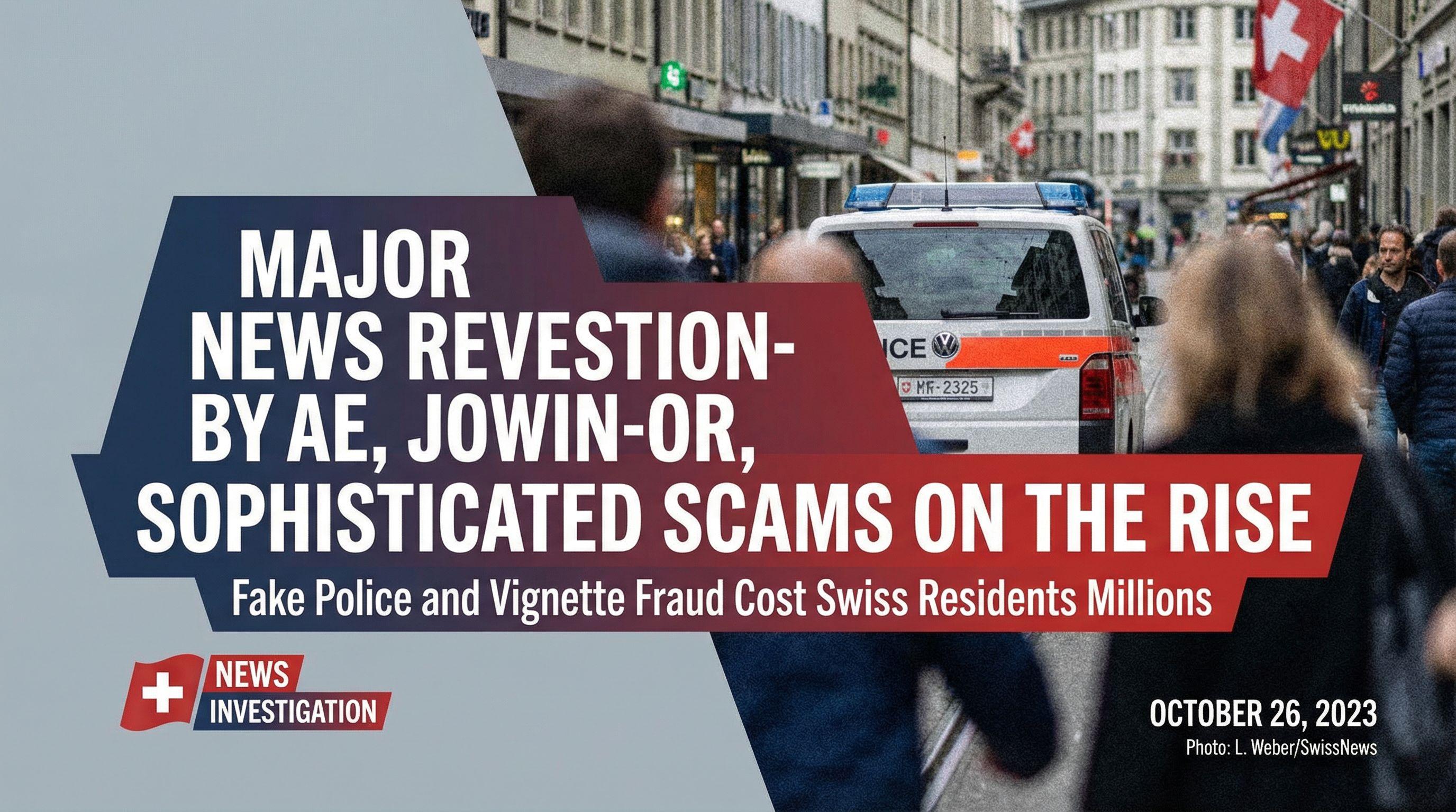 Sophisticated Scams on the Rise: Fake Police and Vignette Fraud Cost Swiss Residents Millions