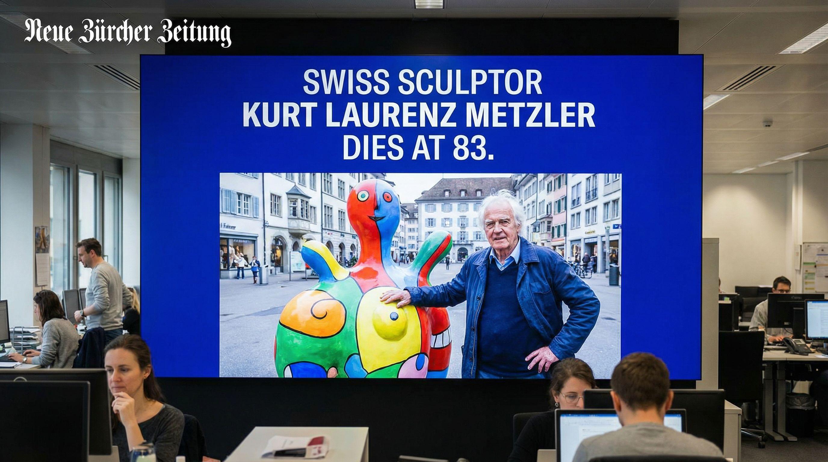 Swiss Sculptor Kurt Laurenz Metzler Dies at 83