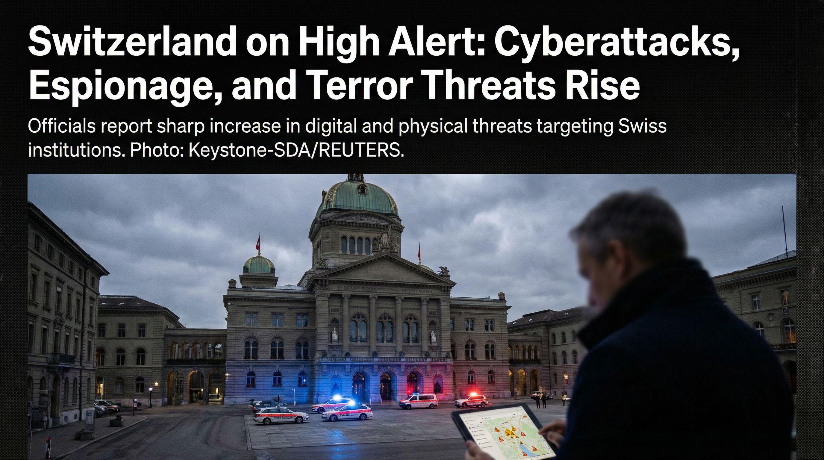 Switzerland on High Alert: Cyberattacks, Espionage, and Terror Threats Rise