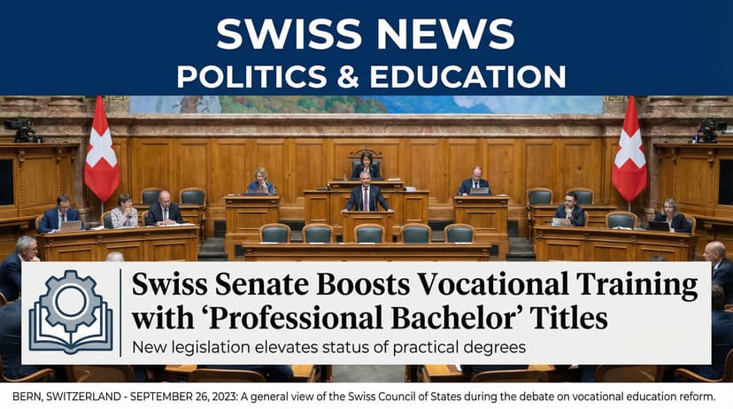 Swiss Senate Boosts Vocational Training with 'Professional Bachelor' Titles