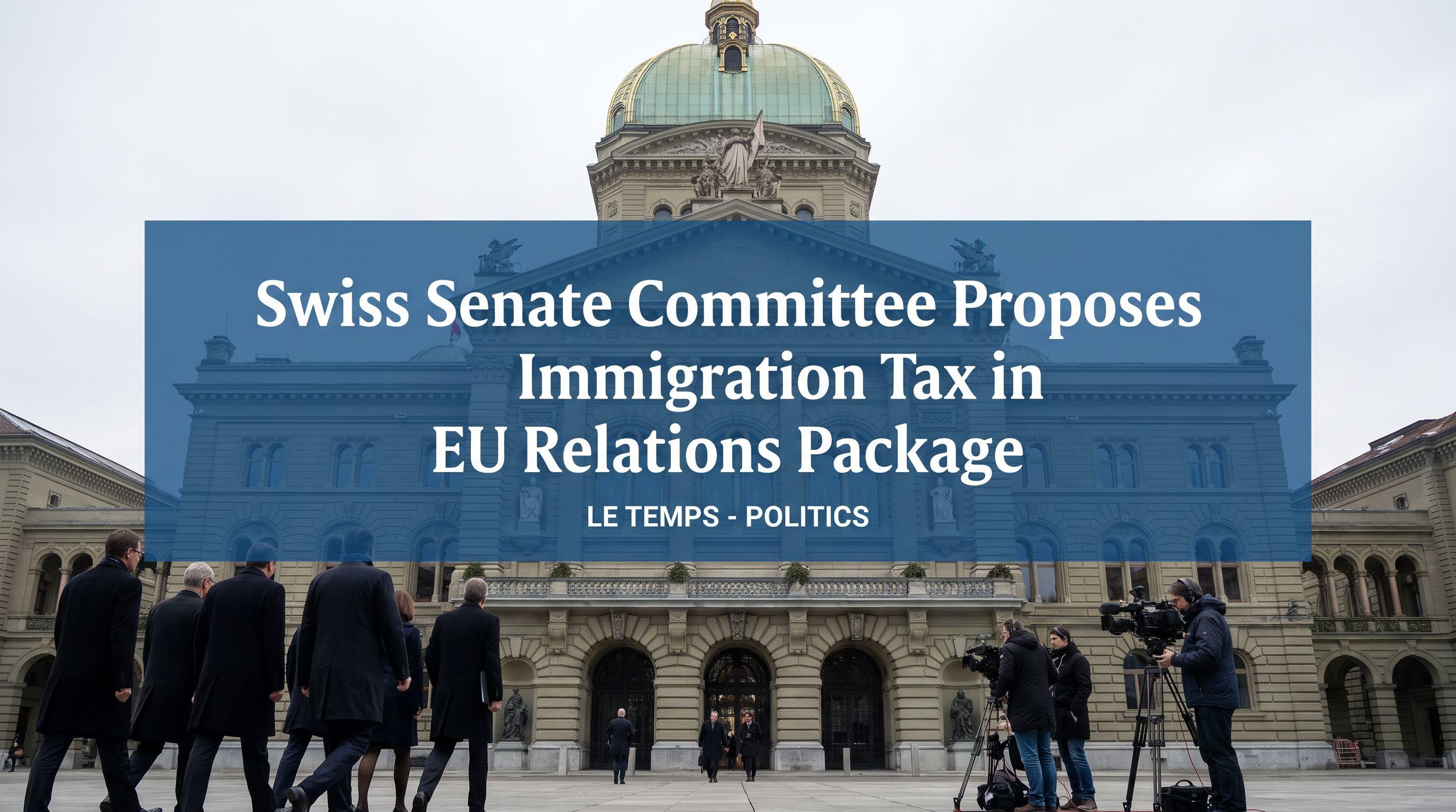 Swiss Senate Committee Proposes Immigration Tax in EU Relations Package