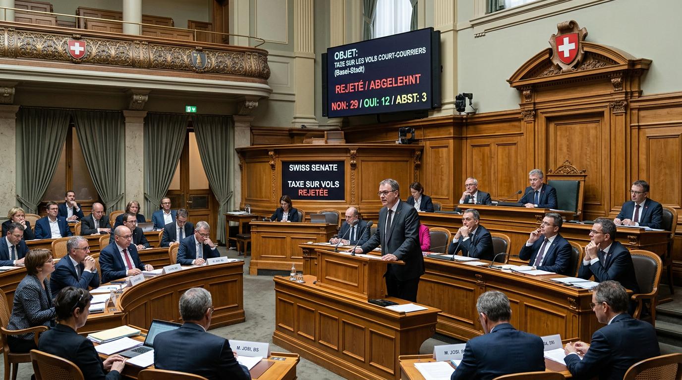 Swiss Senate rejects proposed tax on short-haul flights