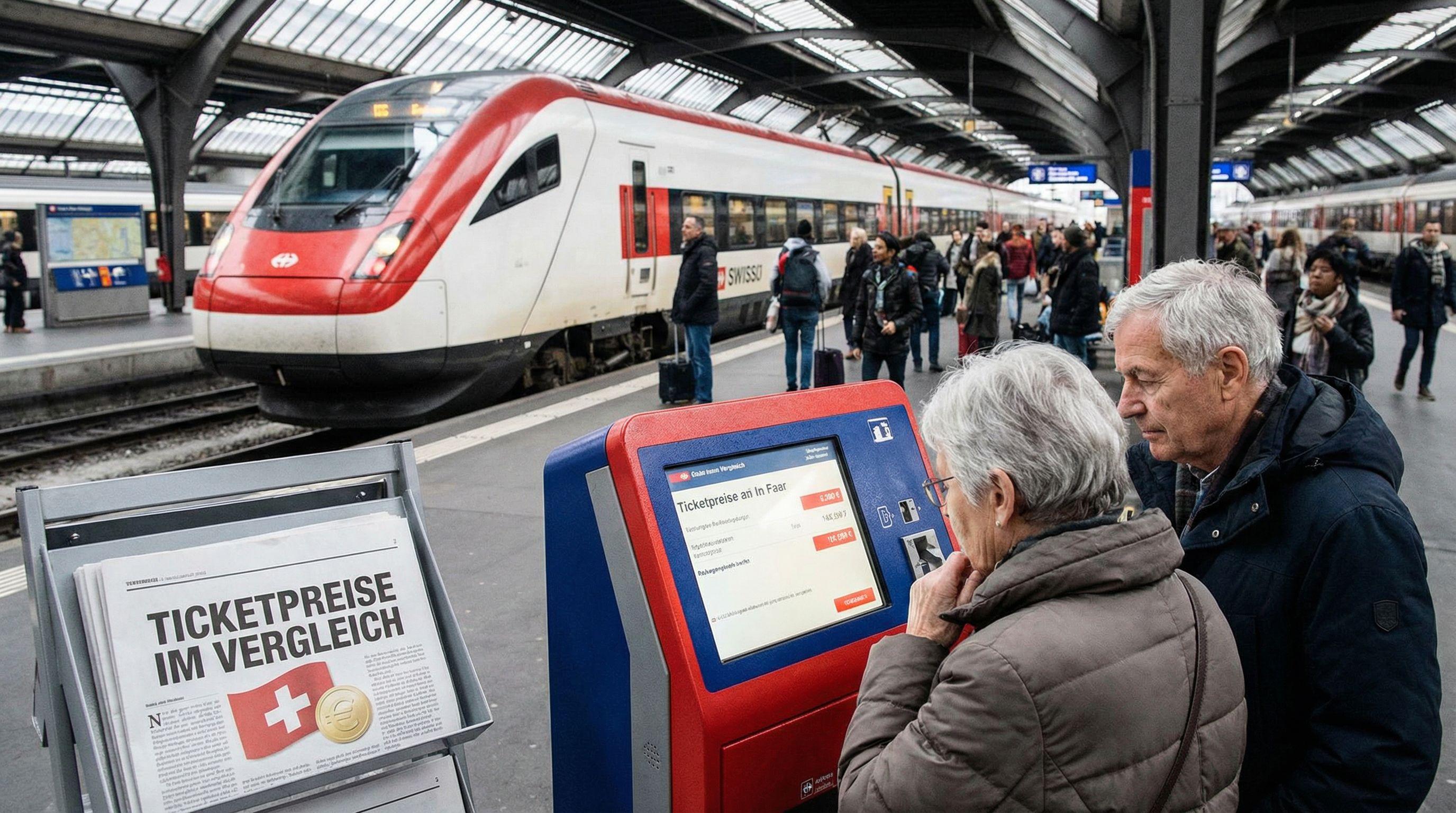 Swiss seniors pay premium for public transport compared to European peers
