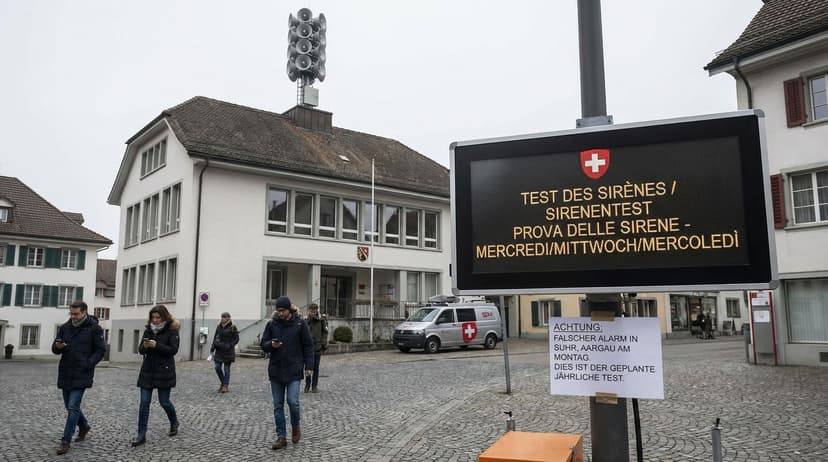 Switzerland Prepares for Annual Siren Test Following False Alarm in Aargau