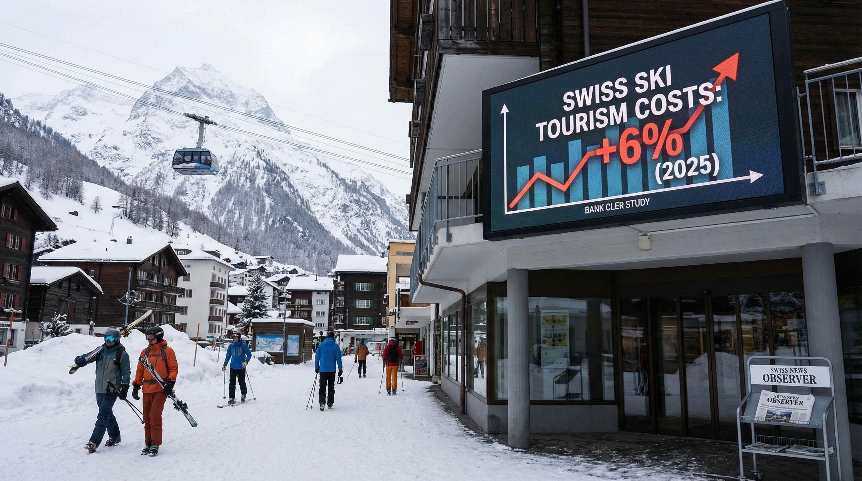 Swiss Ski Tourism Costs Rise 6% for 2025 Season