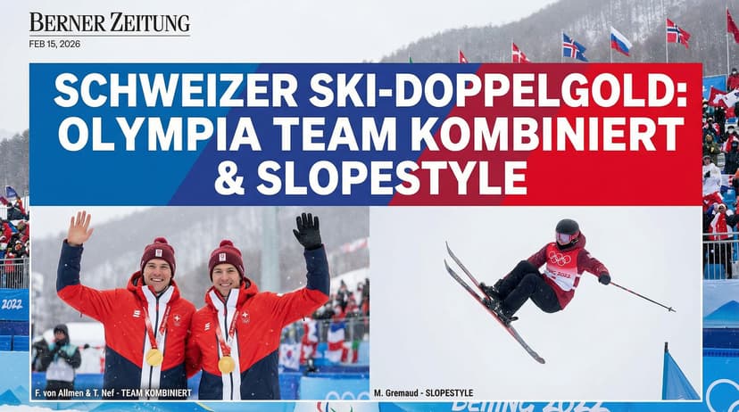 Swiss Skiers Claim Double Gold in Olympic Team Combined and Slopestyle