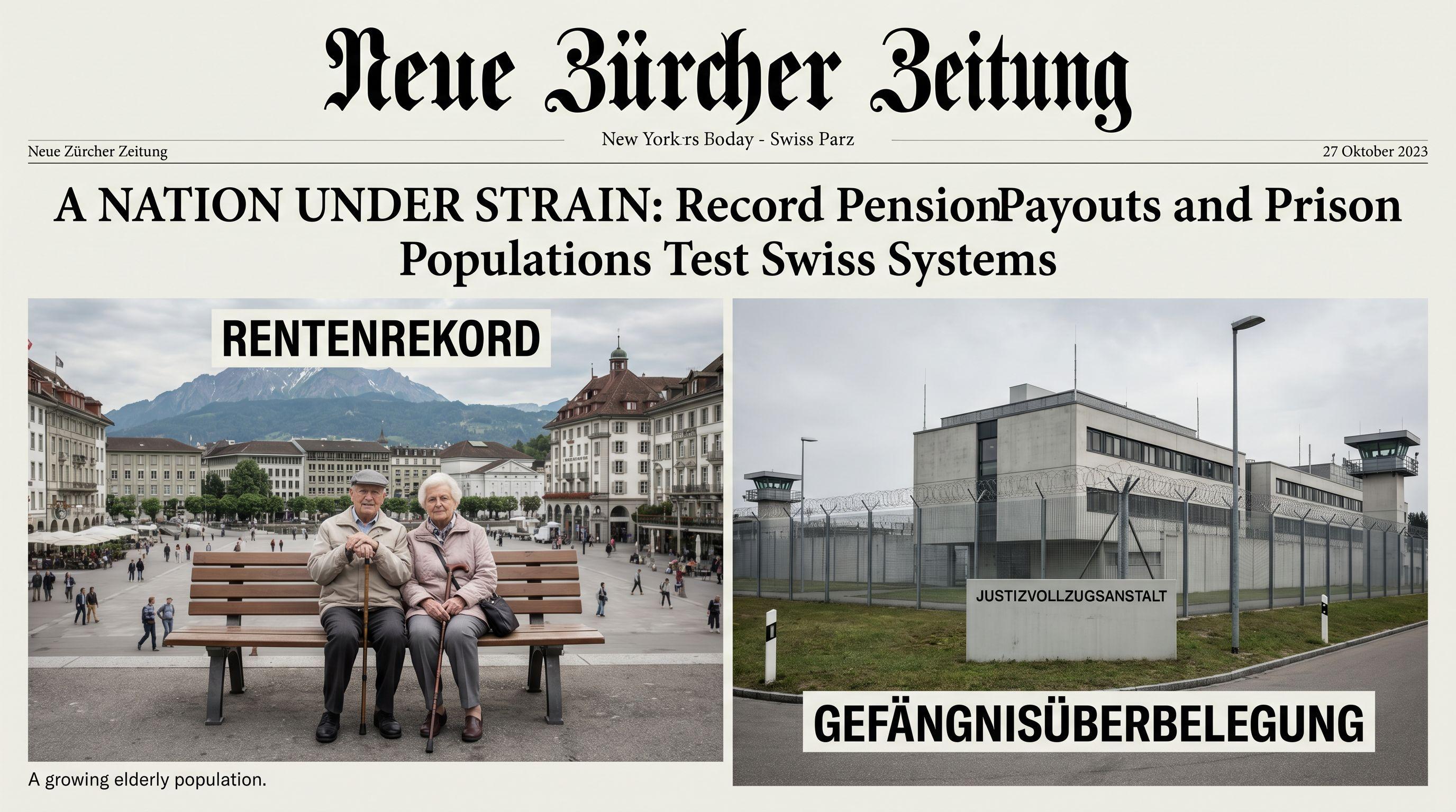 A Nation Under Strain: Record Pension Payouts and Prison Populations Test Swiss Systems