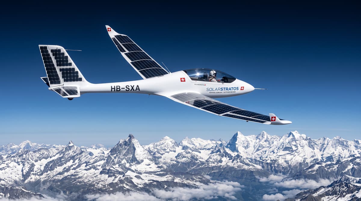 Swiss solar-powered plane altitude record confirmed
