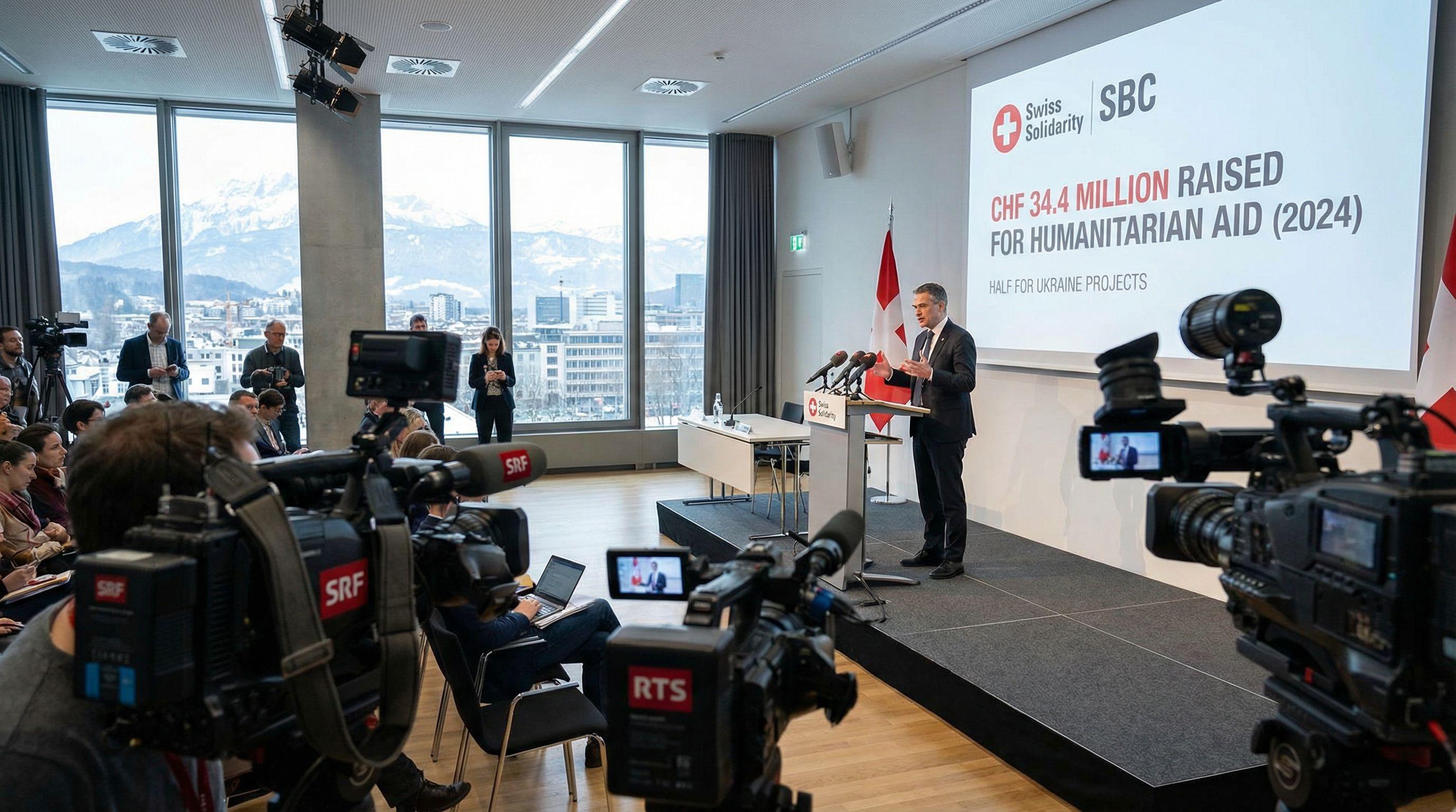 Swiss Solidarity Raises CHF34 Million for Humanitarian Aid