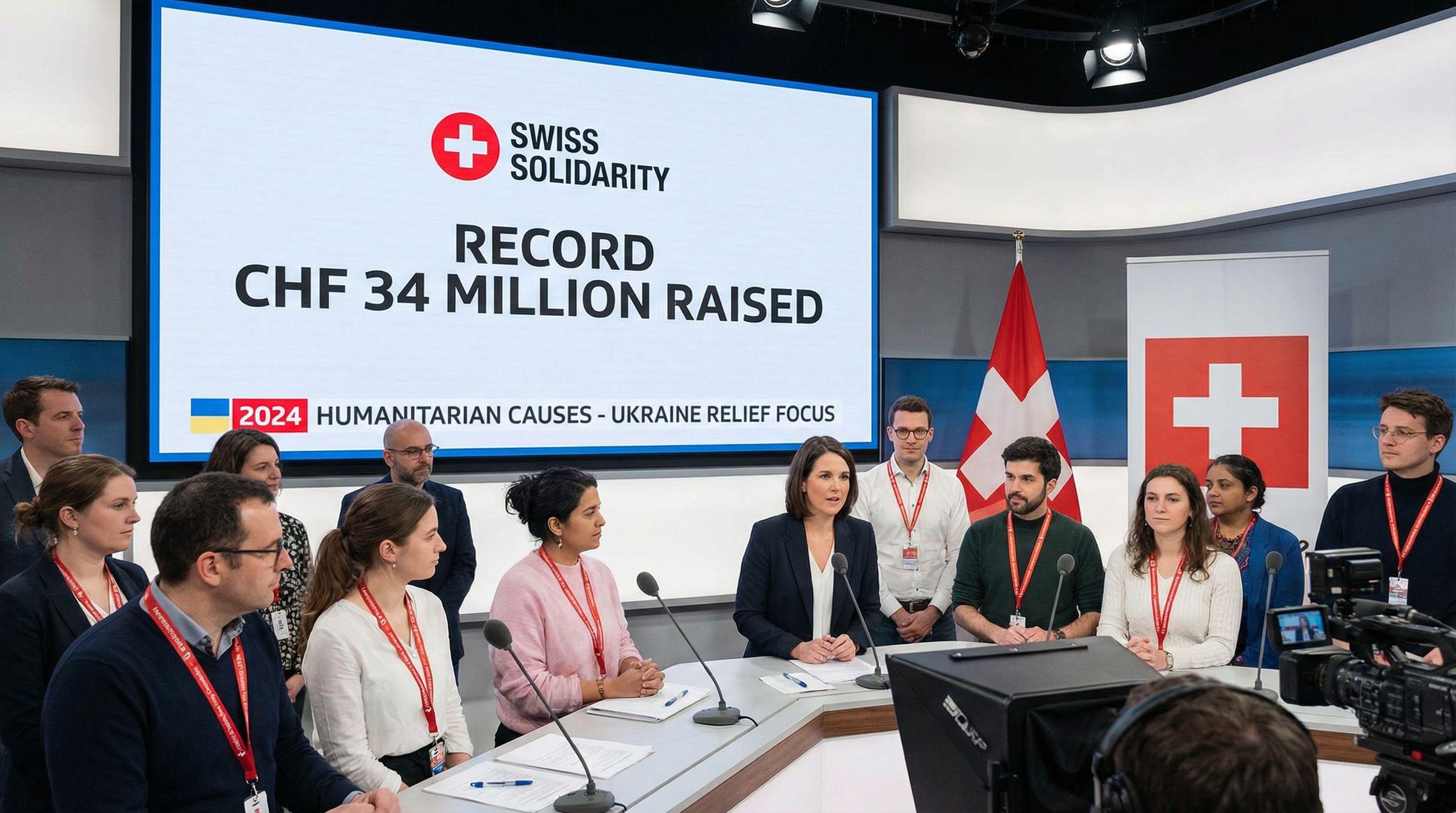 Swiss Solidarity raises record CHF34 million for humanitarian causes