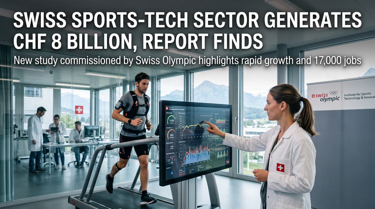 Swiss sports-tech sector generates CHF8 billion, report finds