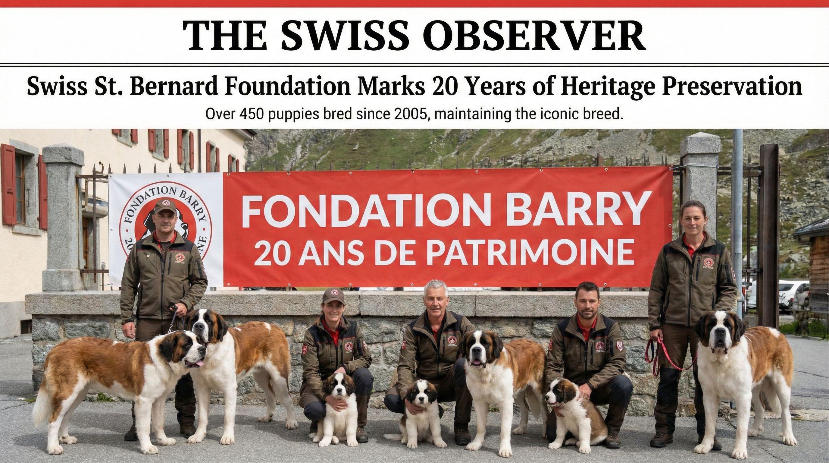 Swiss St. Bernard Foundation Marks 20 Years of Heritage Preservation