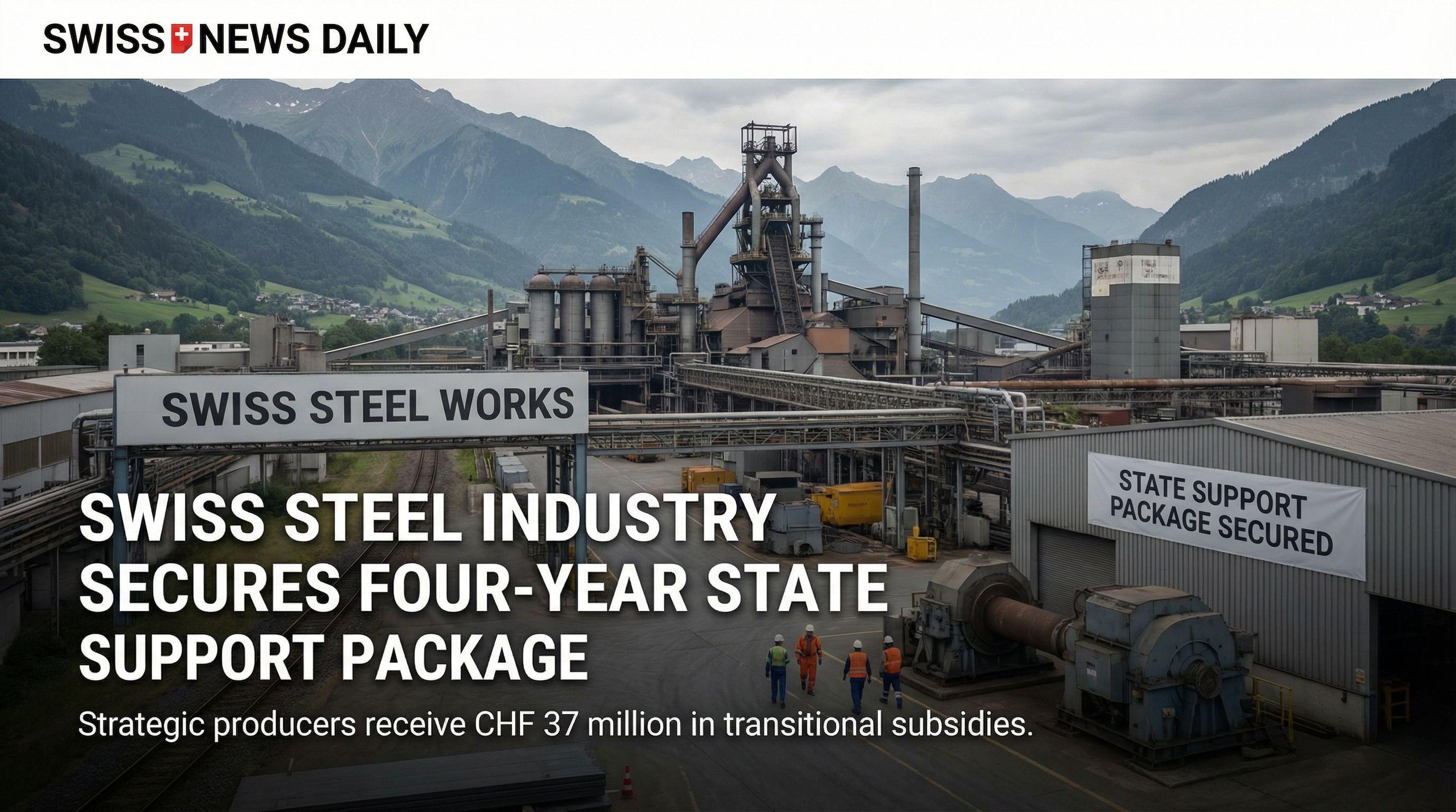 Swiss Steel Industry Secures Four-Year State Support Package