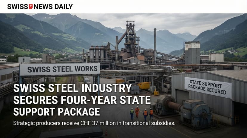 Swiss Steel Industry Secures Four-Year State Support Package