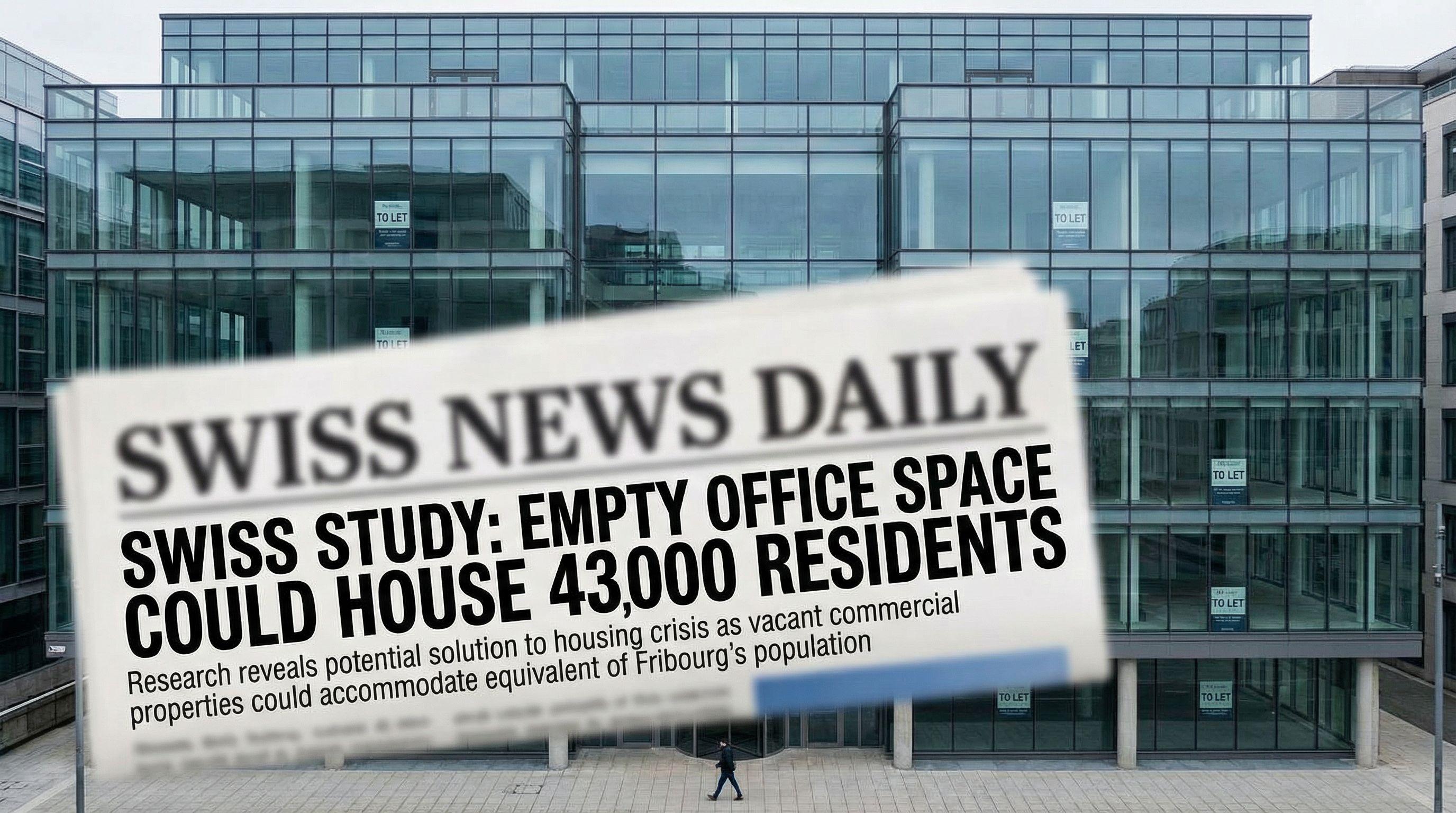 Swiss Study: Empty Office Space Could House 43,000 Residents