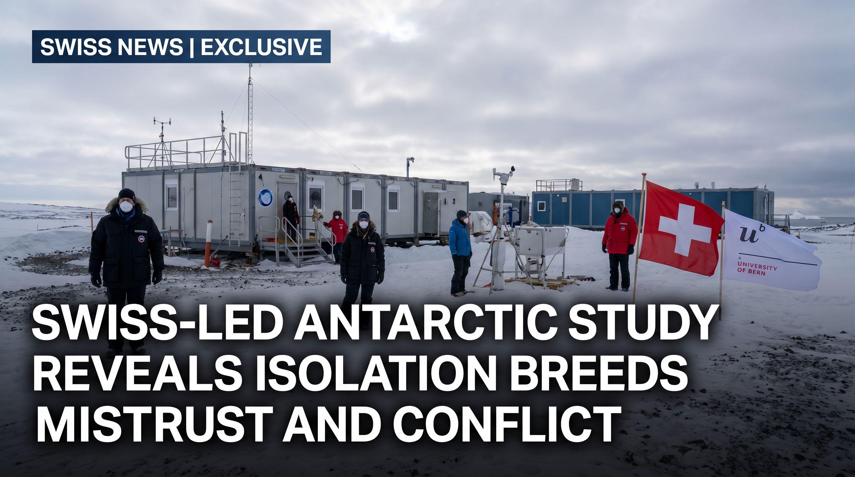Swiss-Led Antarctic Study Reveals Isolation Breeds Mistrust and Conflict