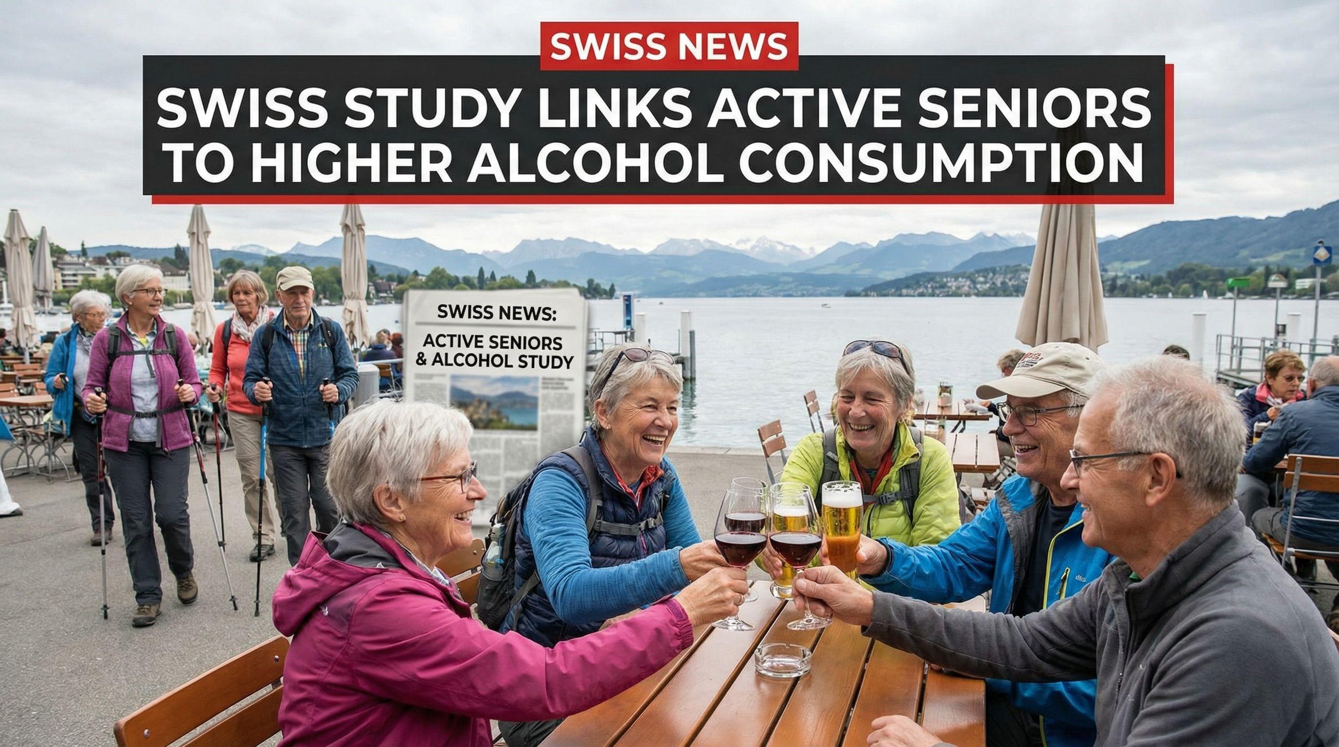 Swiss Study Links Active Seniors to Higher Alcohol Consumption