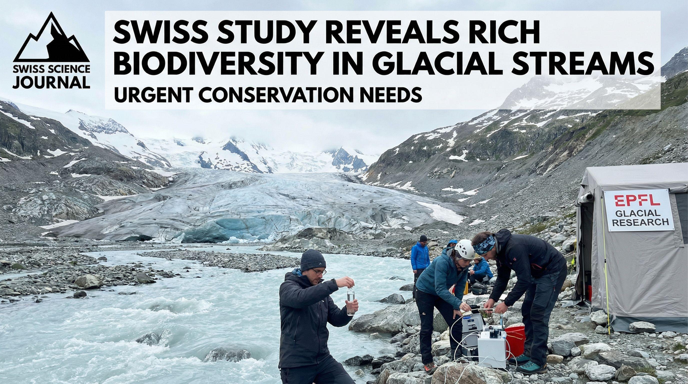 Swiss Study Reveals Rich Biodiversity in Glacial Streams