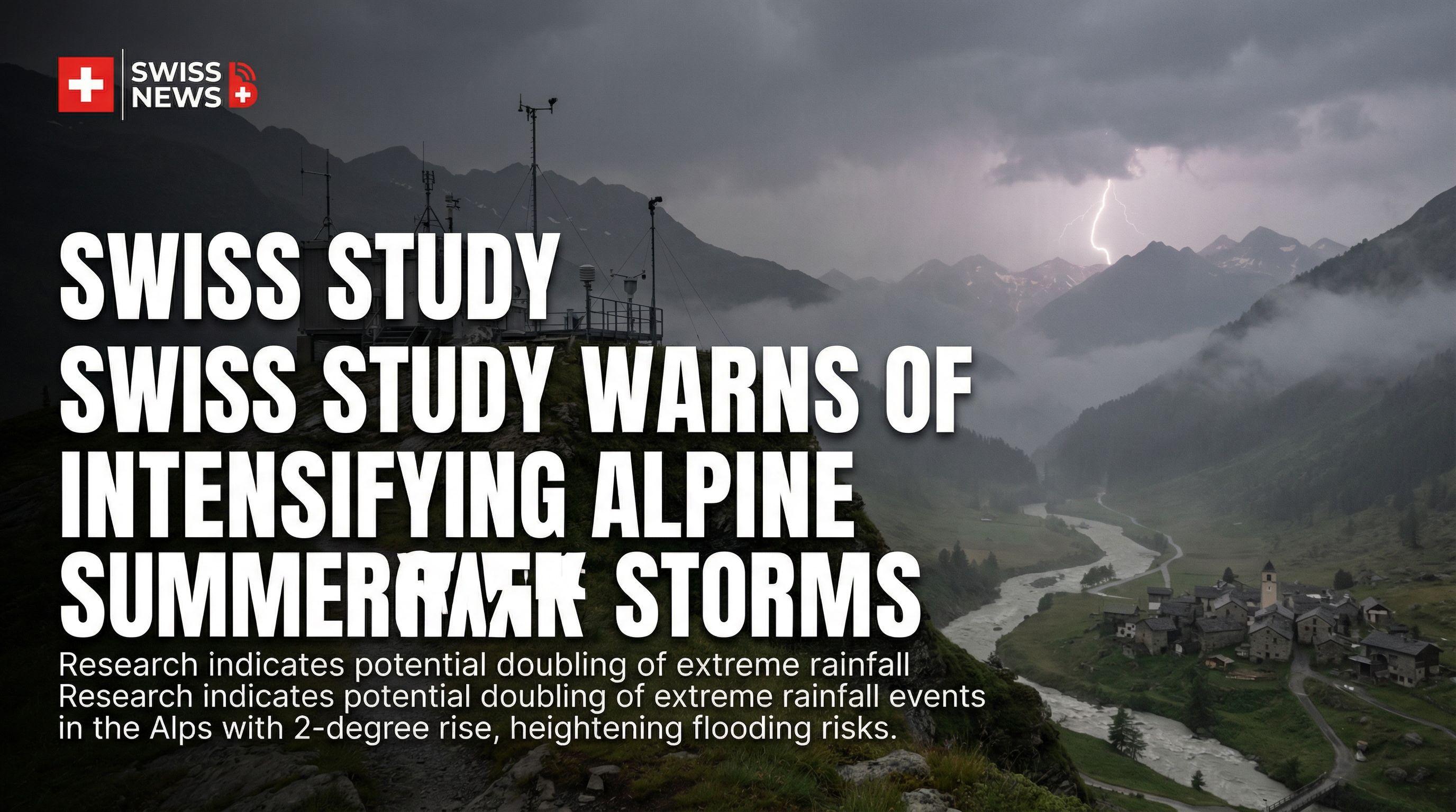 Swiss Study Warns of Intensifying Alpine Summer Storms